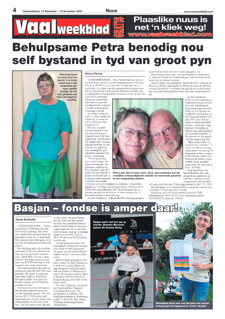 Vaalweekblad, 16 November – 18 November 2022 page 4