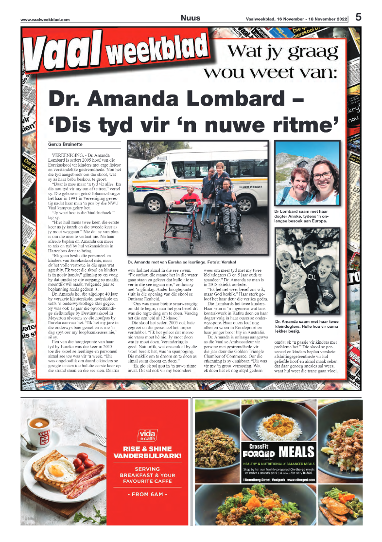 Vaalweekblad, 16 November – 18 November 2022 page 5