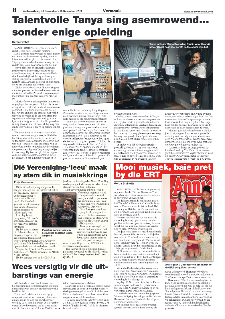 Vaalweekblad, 16 November – 18 November 2022 page 7