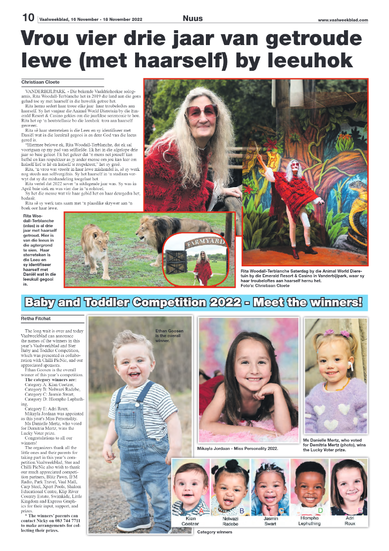 Vaalweekblad, 16 November – 18 November 2022 page 9