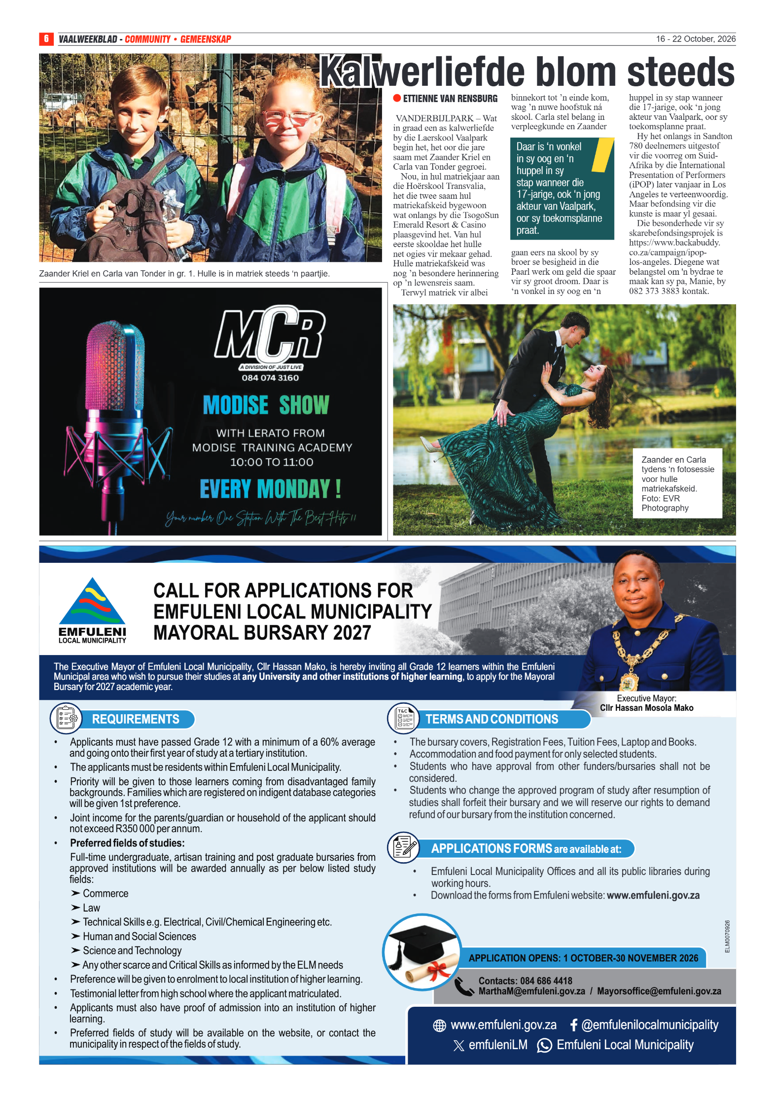 Vaalweekblad – 16 Oktober 2026 page 6