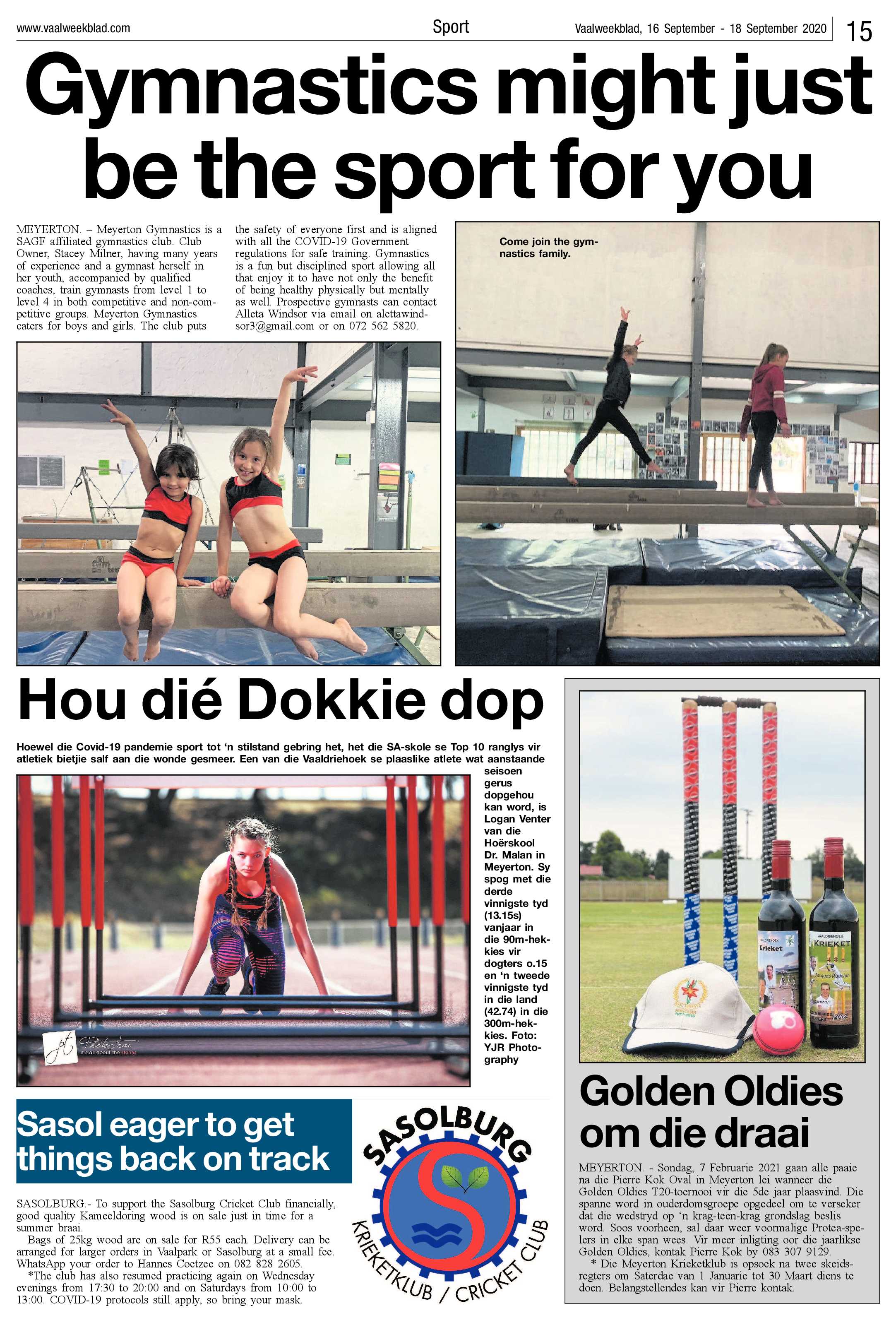 Vaalweekblad 16 September – 18 September 2020 page 15