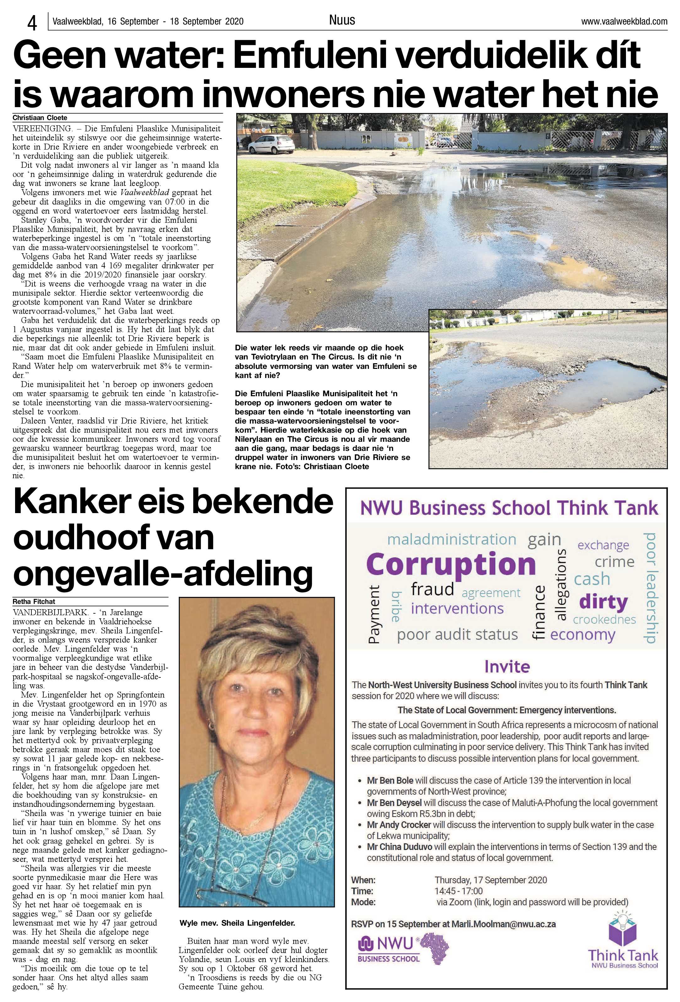 Vaalweekblad 16 September – 18 September 2020 page 4