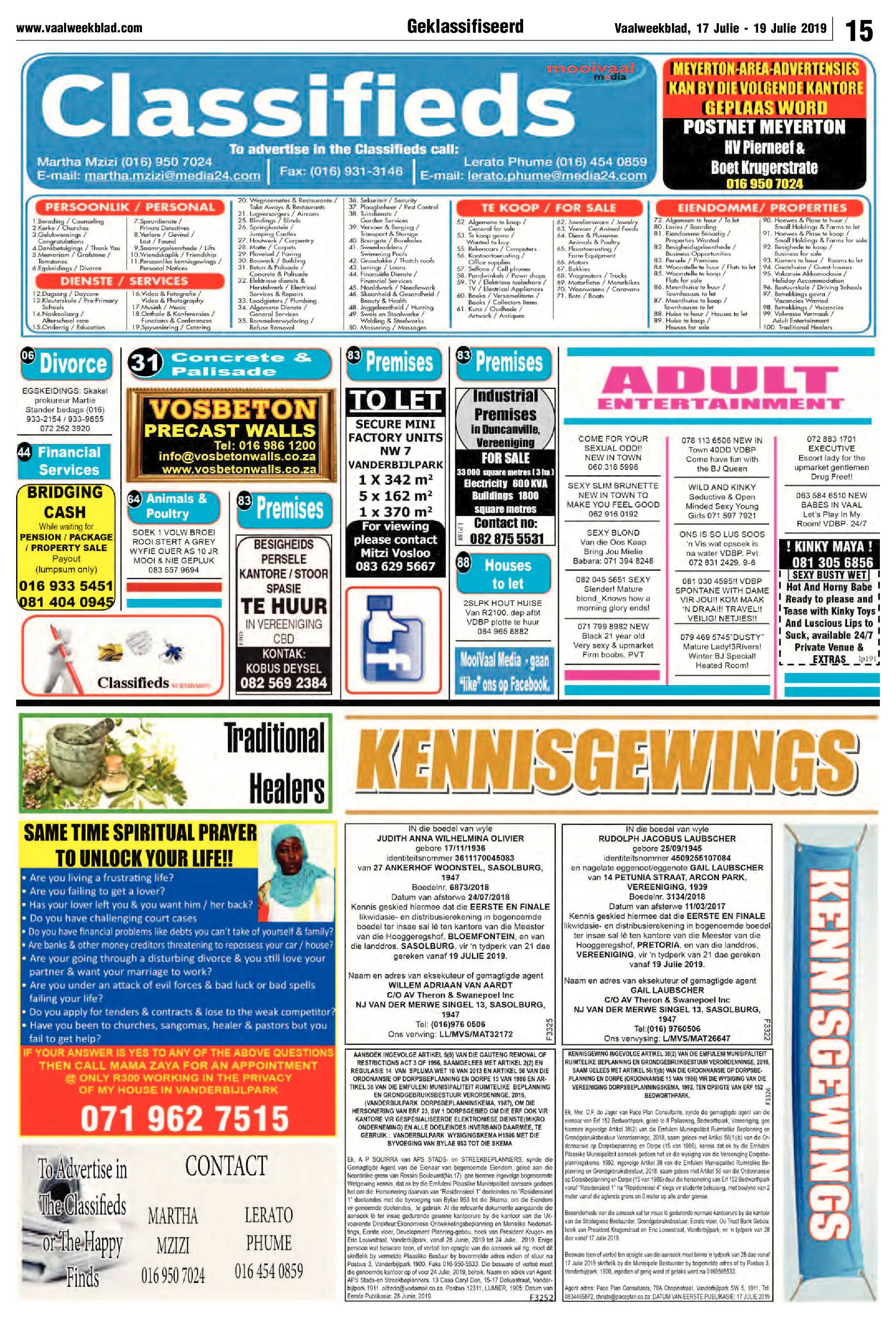 Vaalweekblad 17 – 19 Julie 2019 page 15