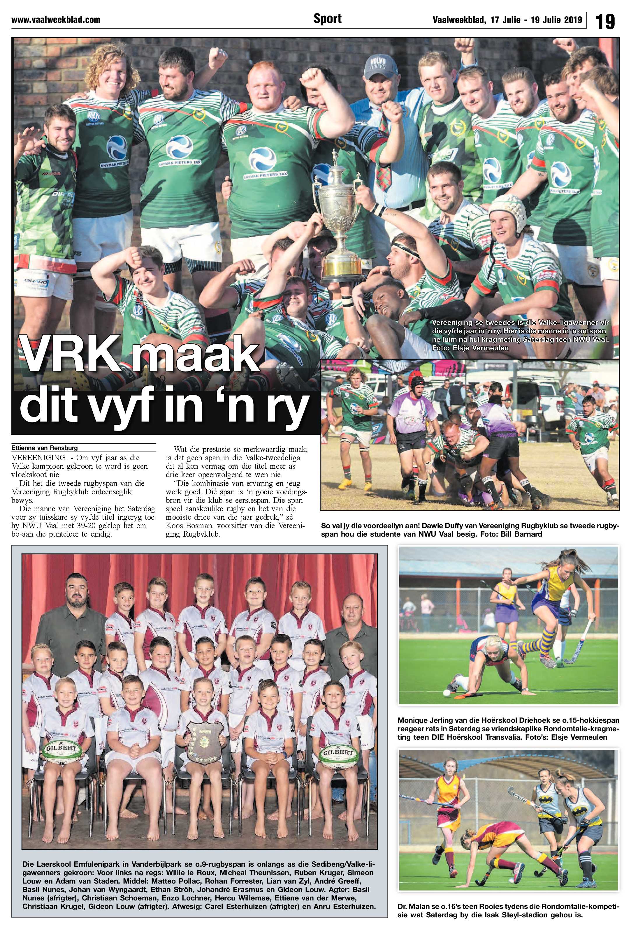 Vaalweekblad 17 – 19 Julie 2019 page 19