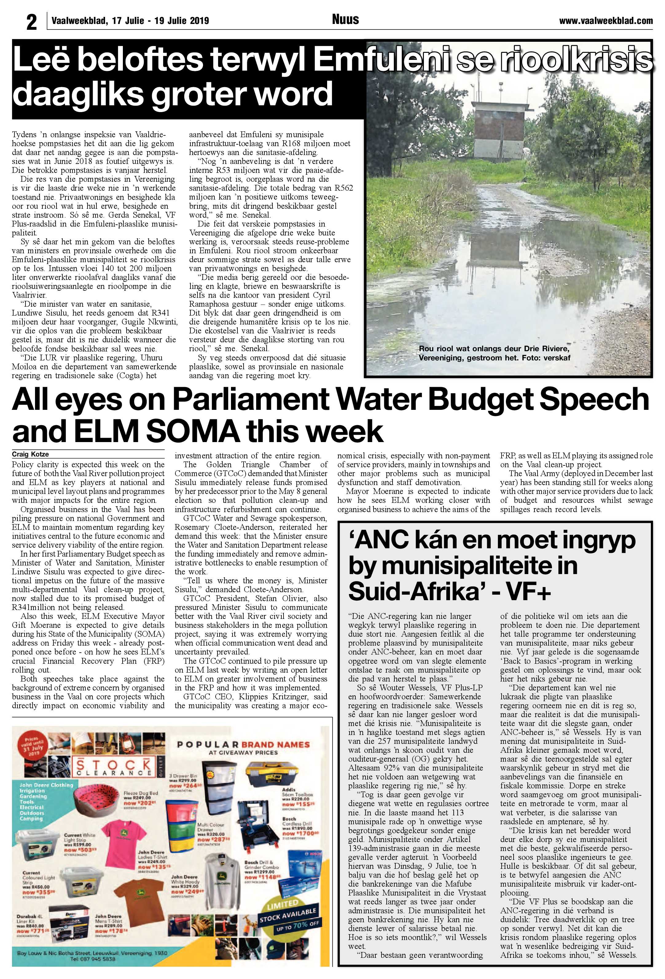 Vaalweekblad 17 – 19 Julie 2019 page 2