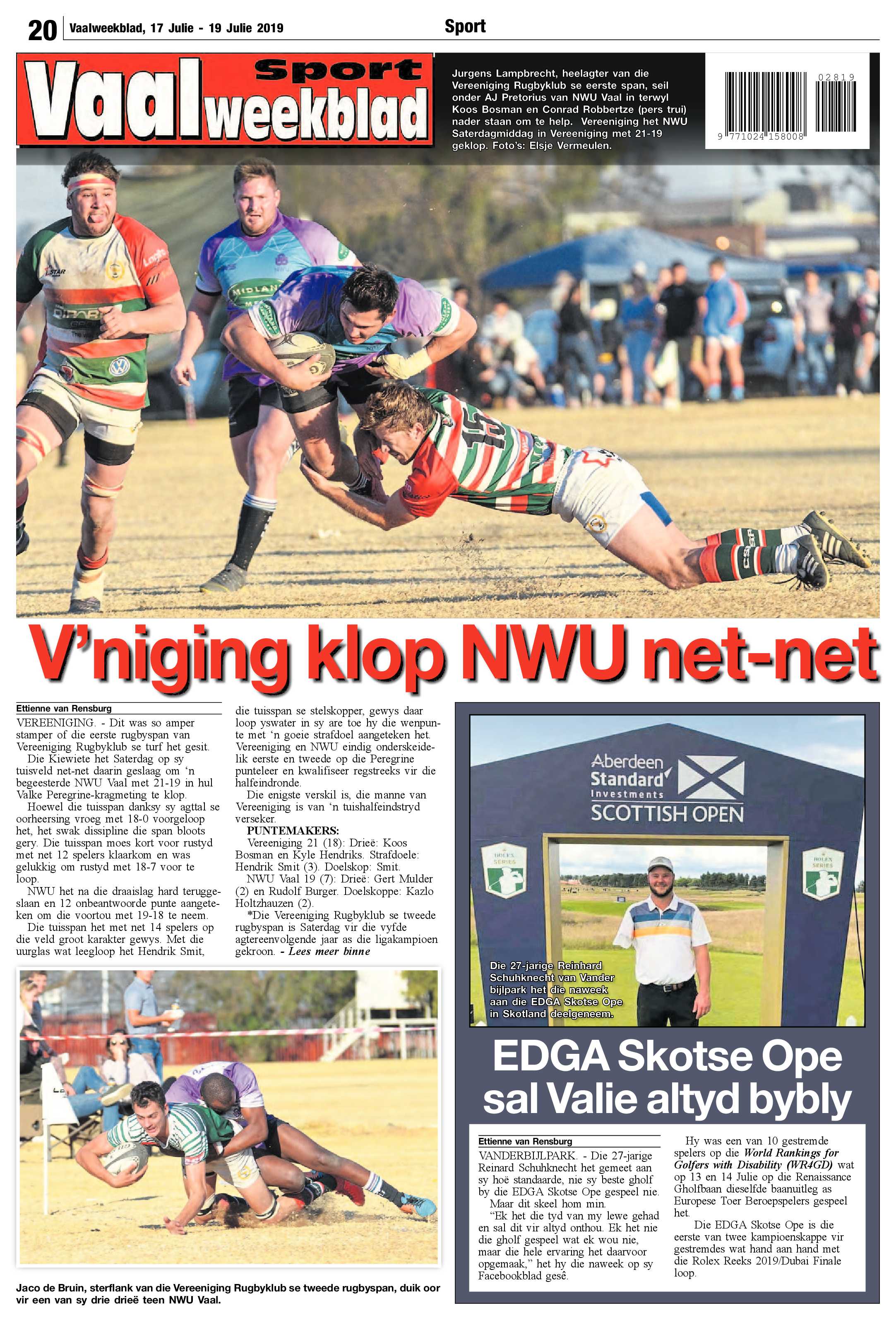 Vaalweekblad 17 – 19 Julie 2019 page 20