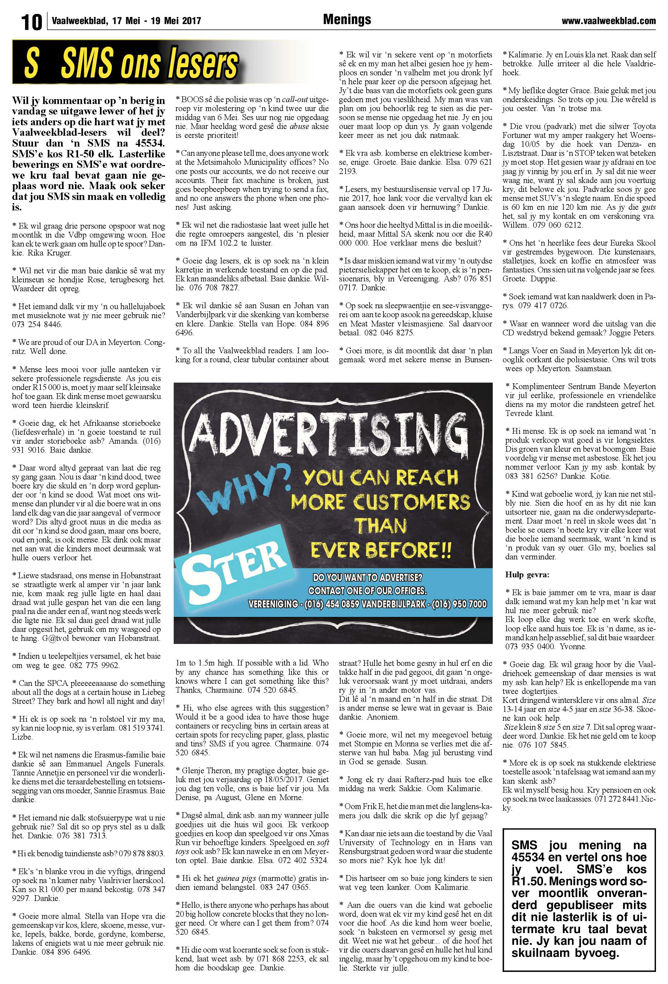 Vaalweekblad 17 – 19 Mei 2017 page 10