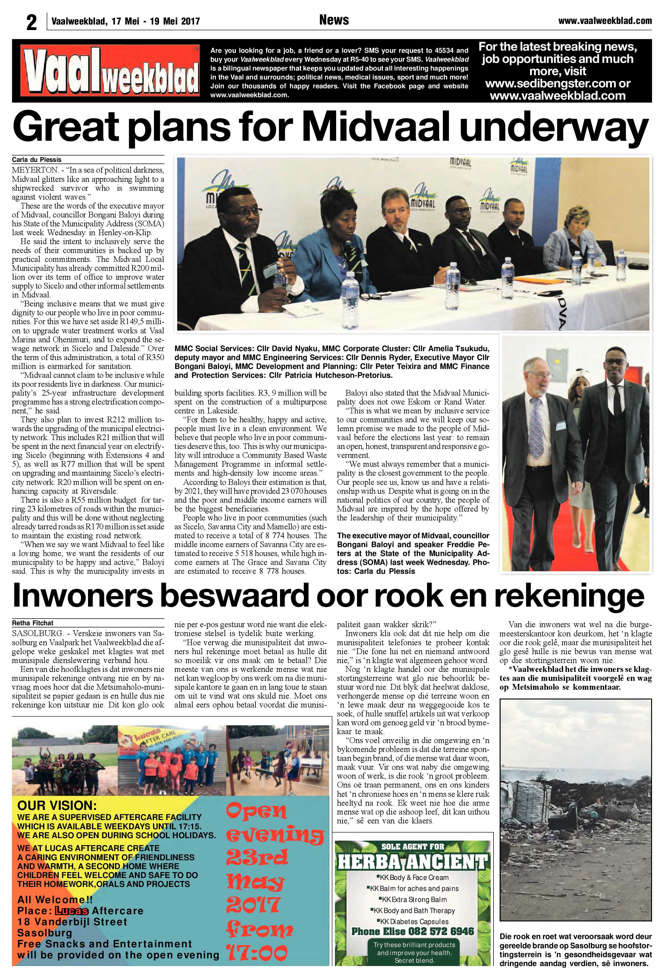 Vaalweekblad 17 – 19 Mei 2017 page 2