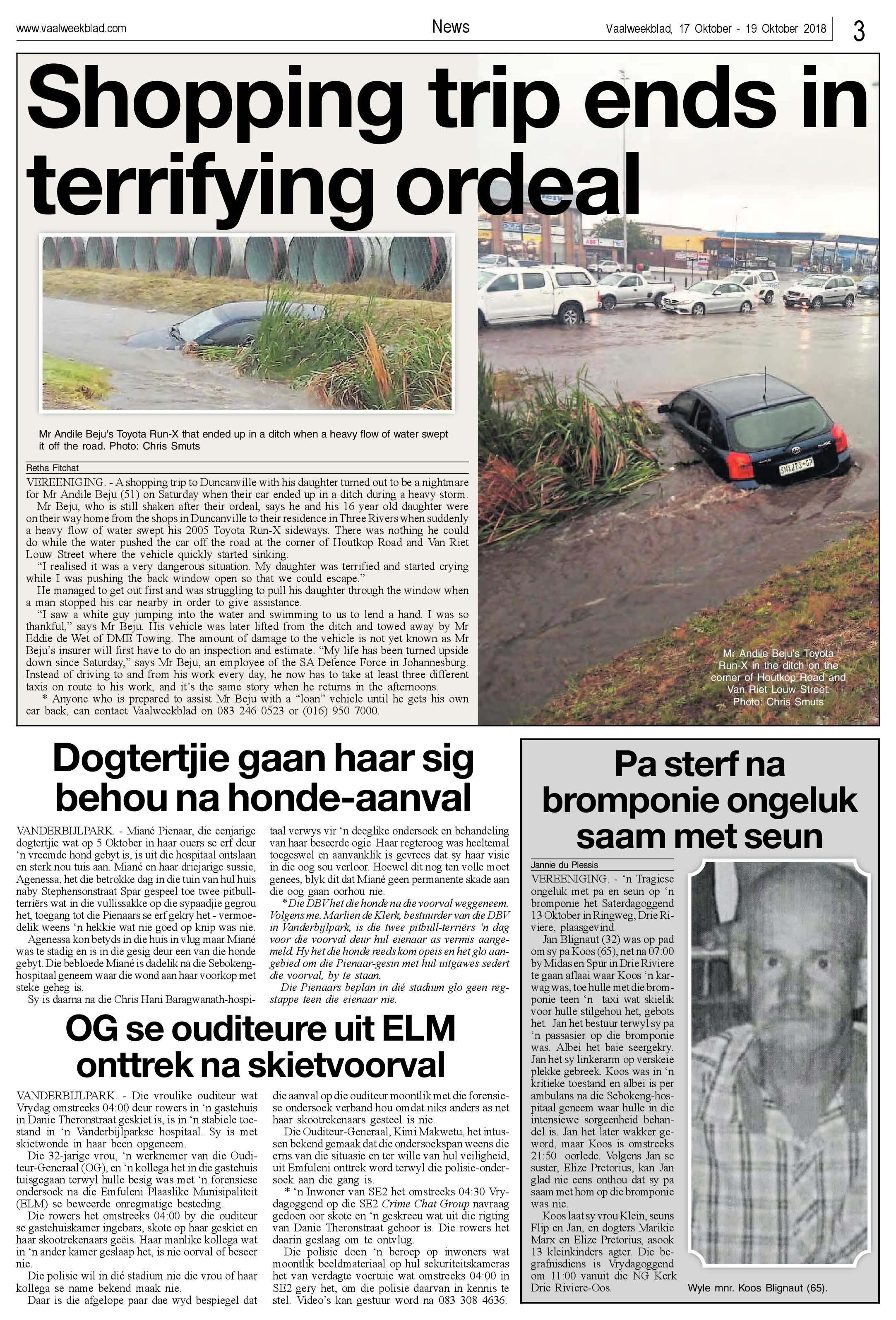 Vaalweekblad 17 – 19 Oktober 2018 page 3