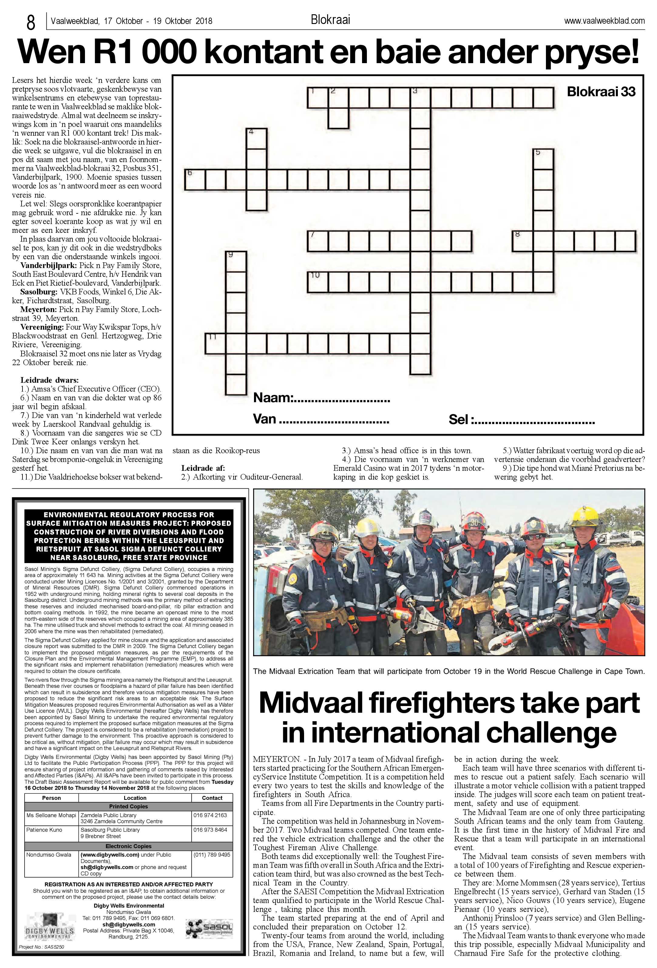 Vaalweekblad 17 – 19 Oktober 2018 page 8