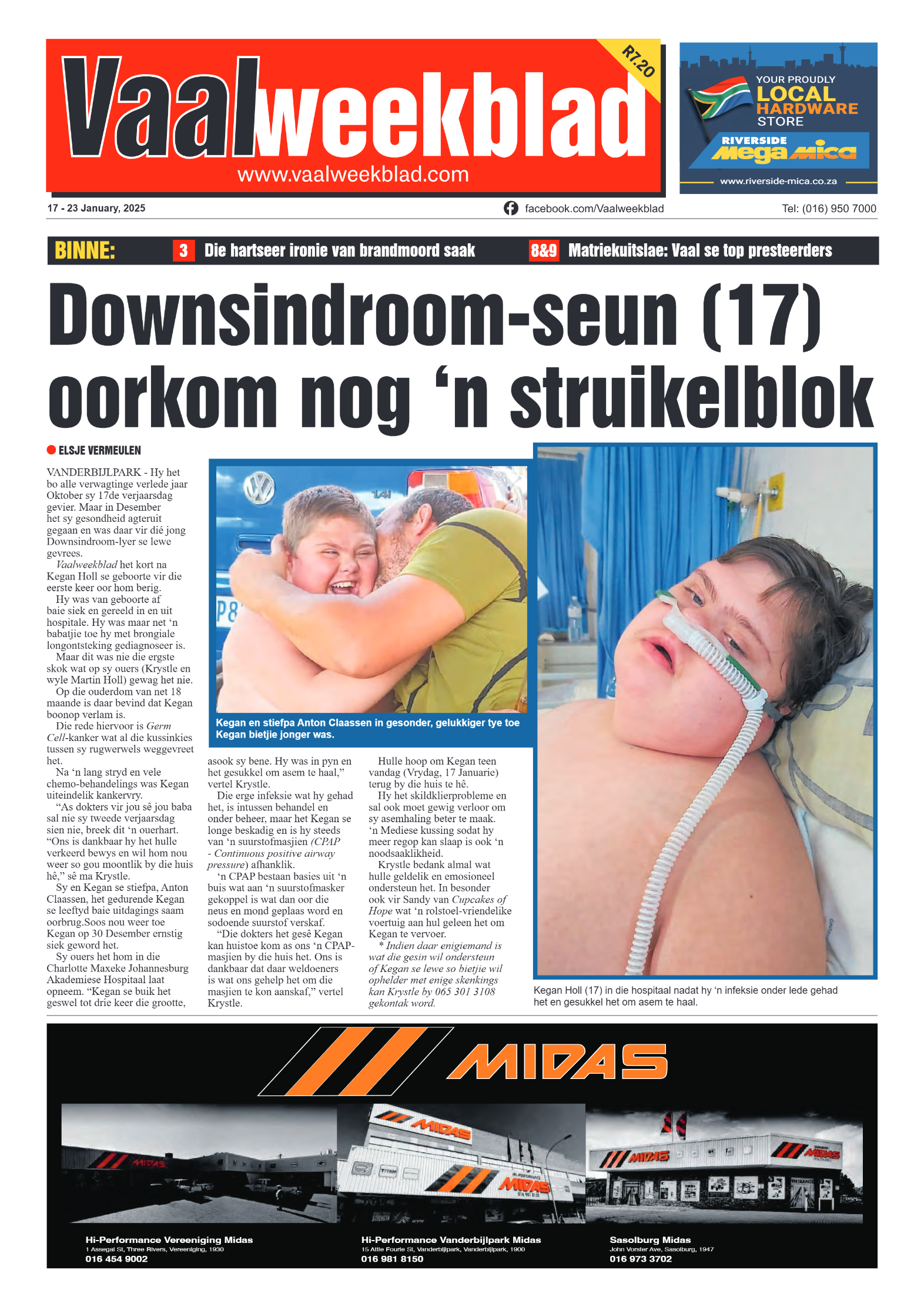 Vaalweekblad 17 – 23 January, 2025 page 1