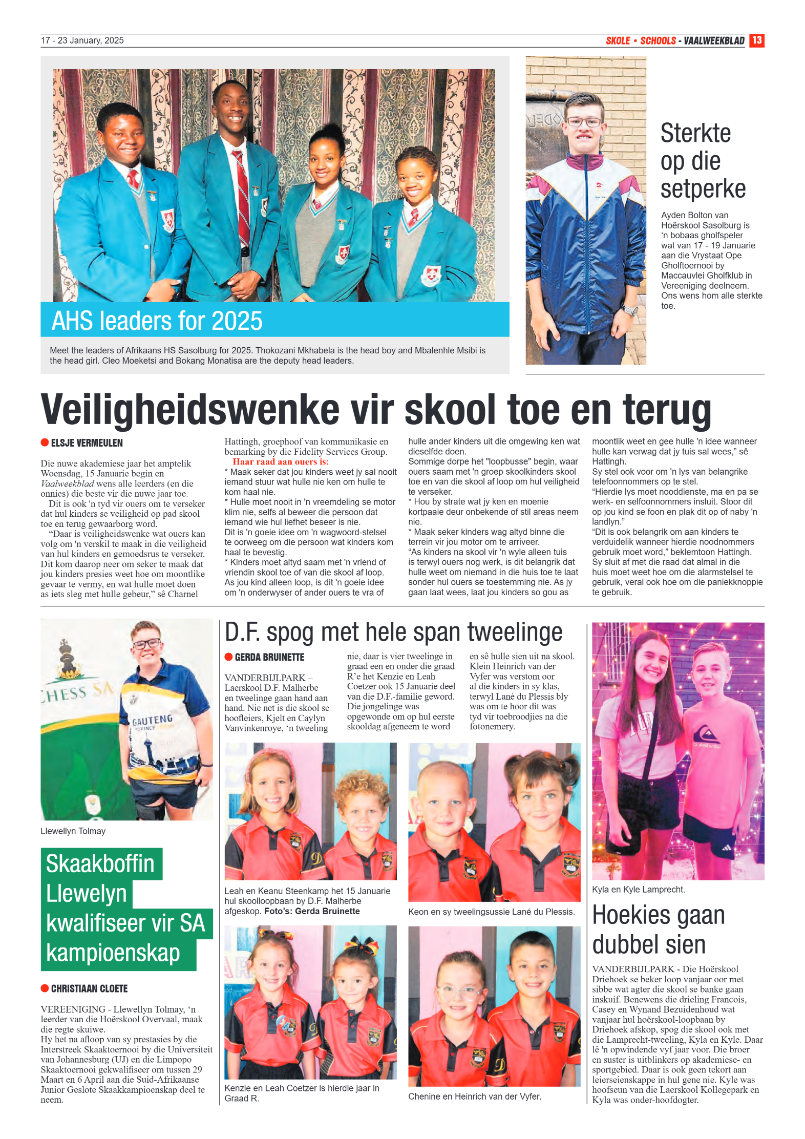 Vaalweekblad 17 – 23 January, 2025 page 13