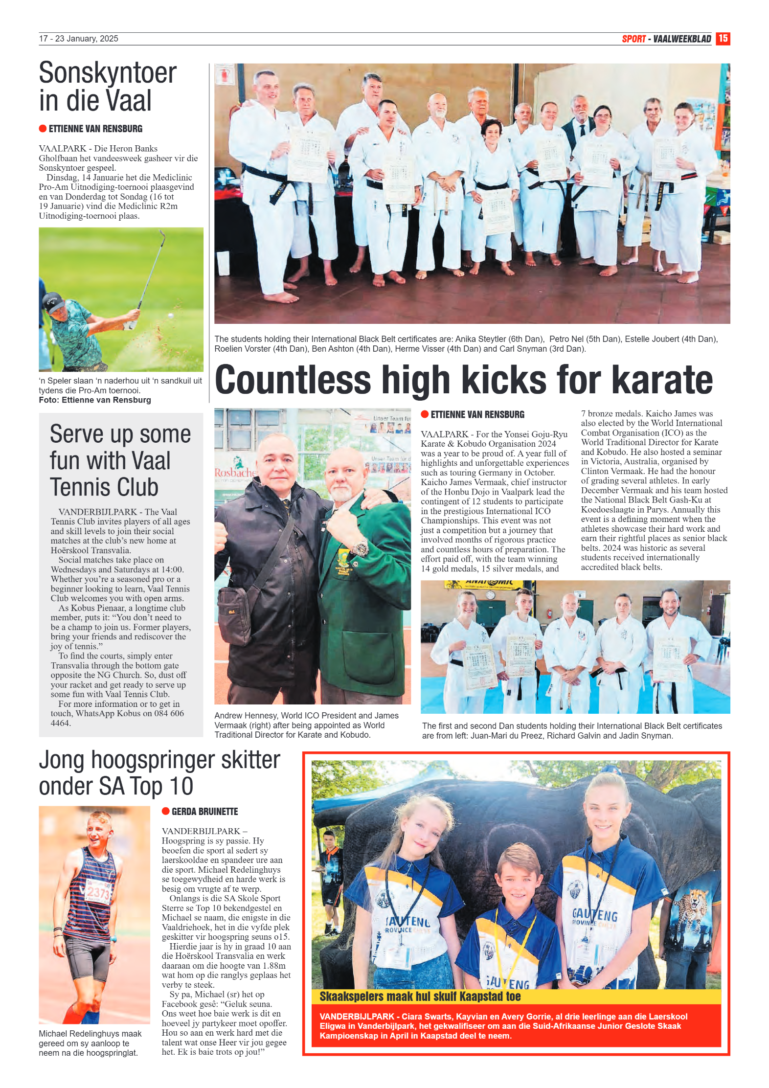 Vaalweekblad 17 – 23 January, 2025 page 15