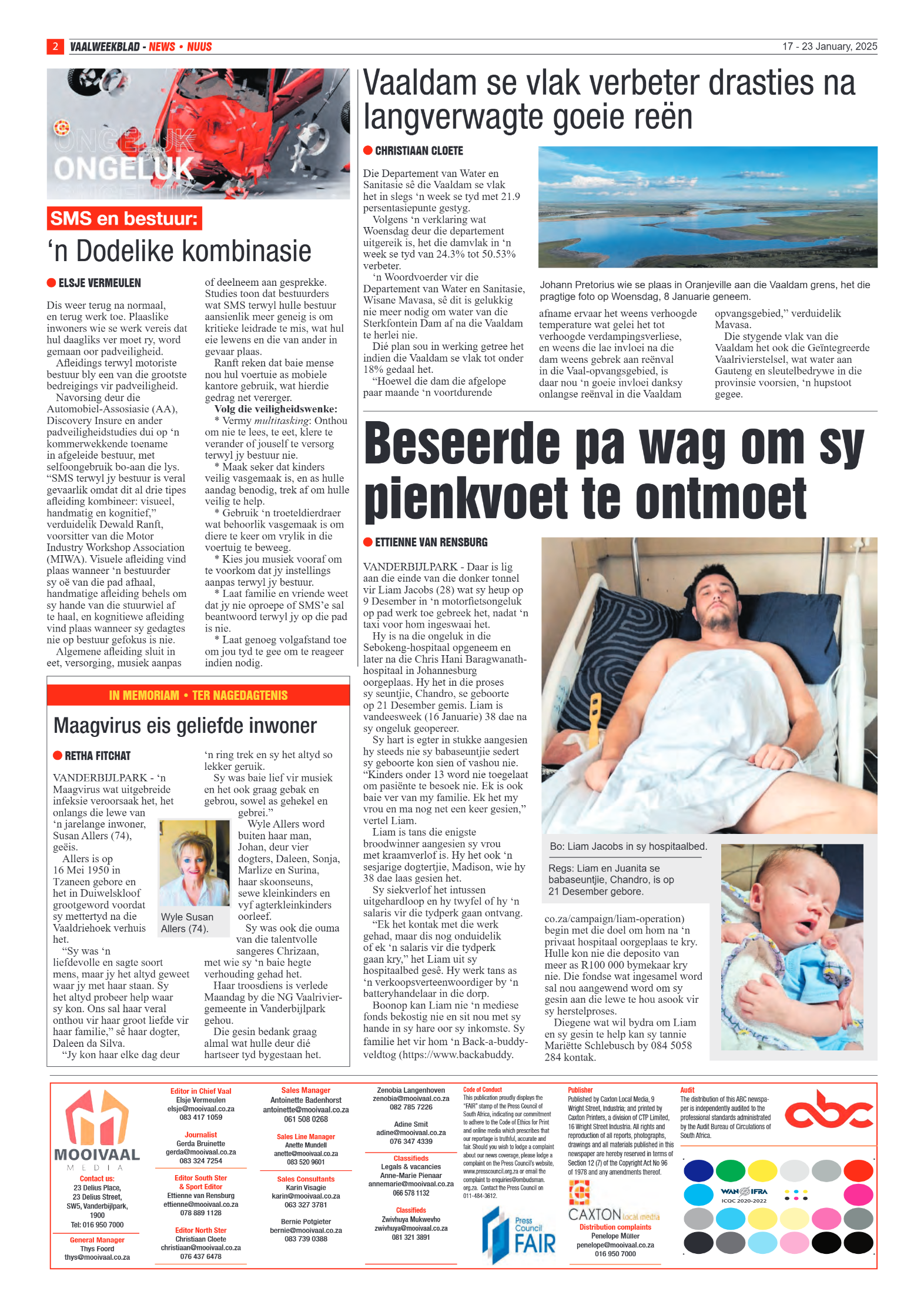 Vaalweekblad 17 – 23 January, 2025 page 2