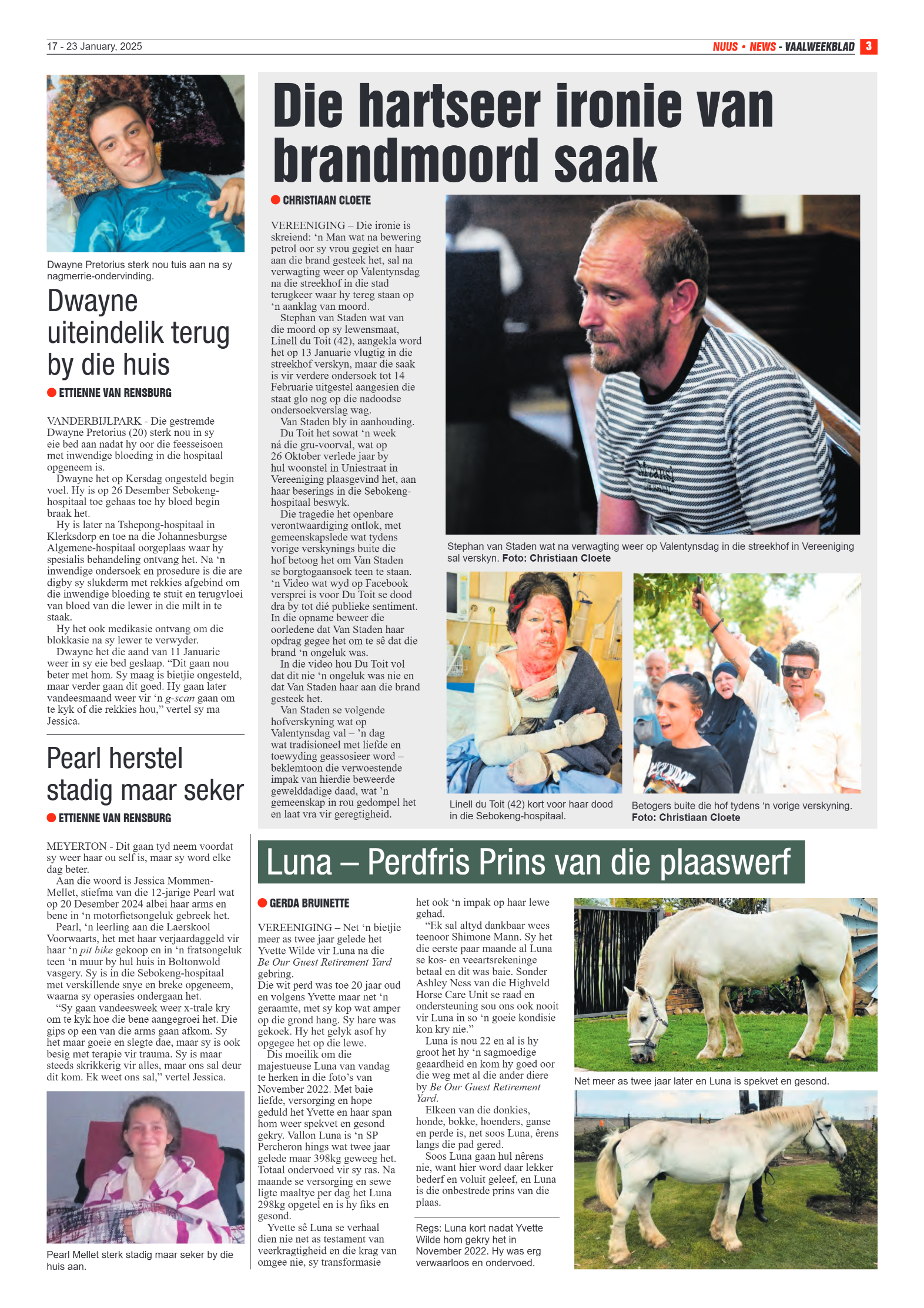 Vaalweekblad 17 – 23 January, 2025 page 3