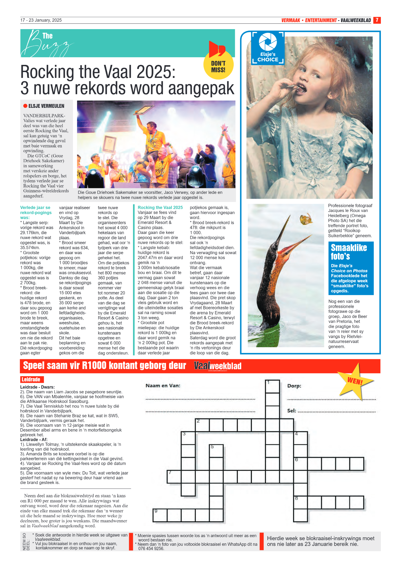 Vaalweekblad 17 – 23 January, 2025 page 7