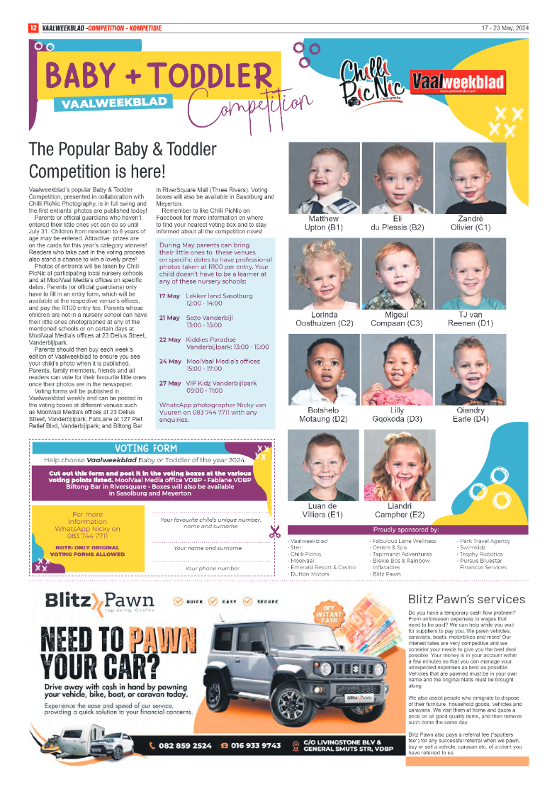 Vaalweekblad 17 – 23 May, 2024 page 12