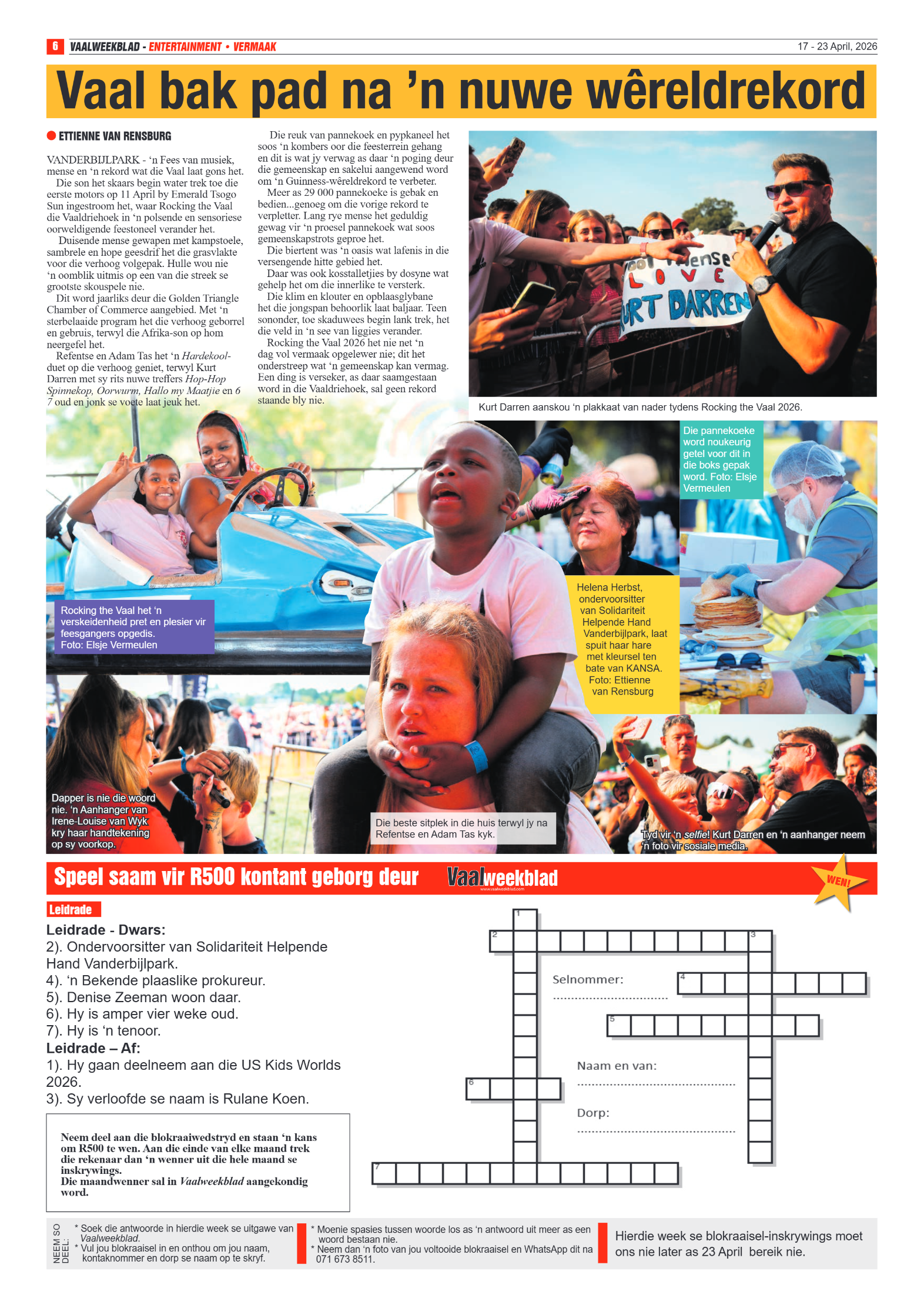 Vaalweekblad – 17 April 2026 page 6