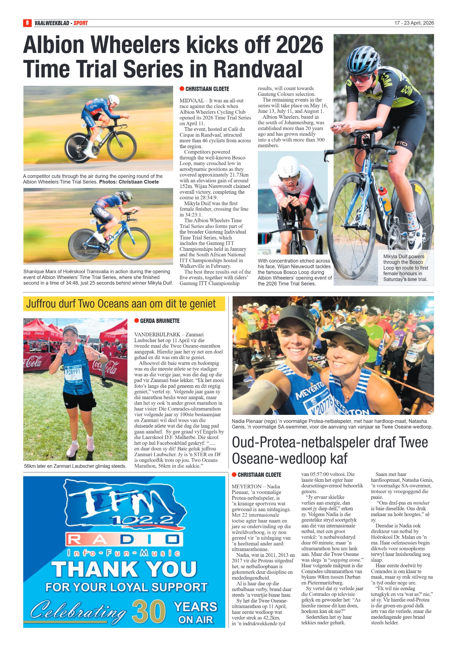 Vaalweekblad – 17 April 2026 page 8