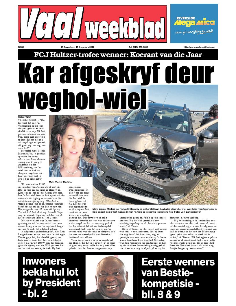 Vaalweekblad, 17 Augustus – 19 Augustus 2022 page 1