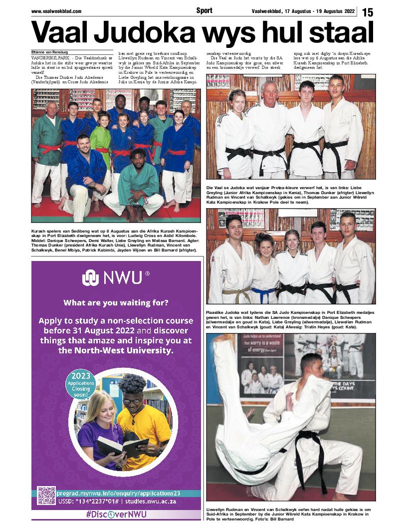 Vaalweekblad, 17 Augustus – 19 Augustus 2022 page 15