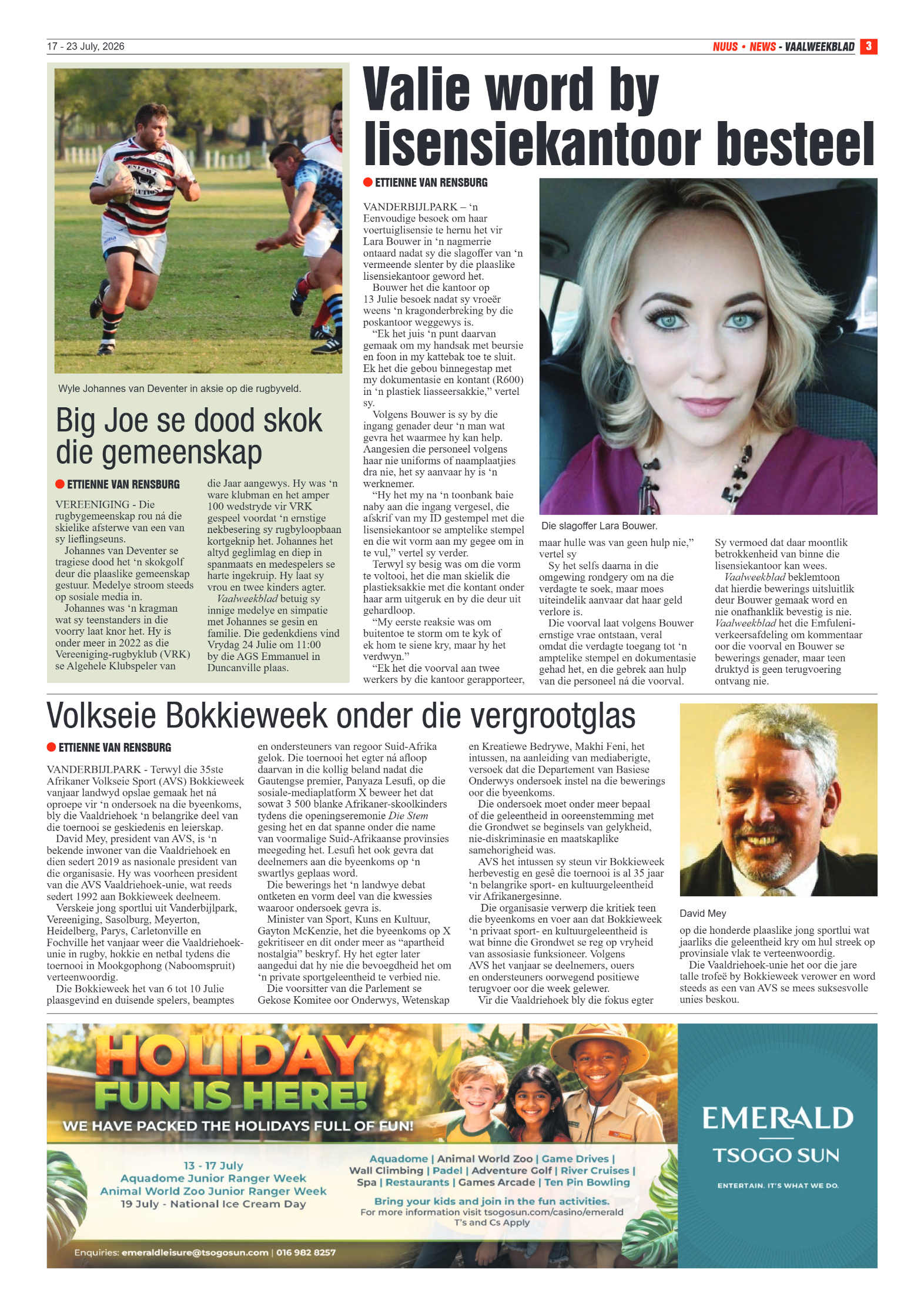 Vaalweekblad – 17 Julie 2026 page 3