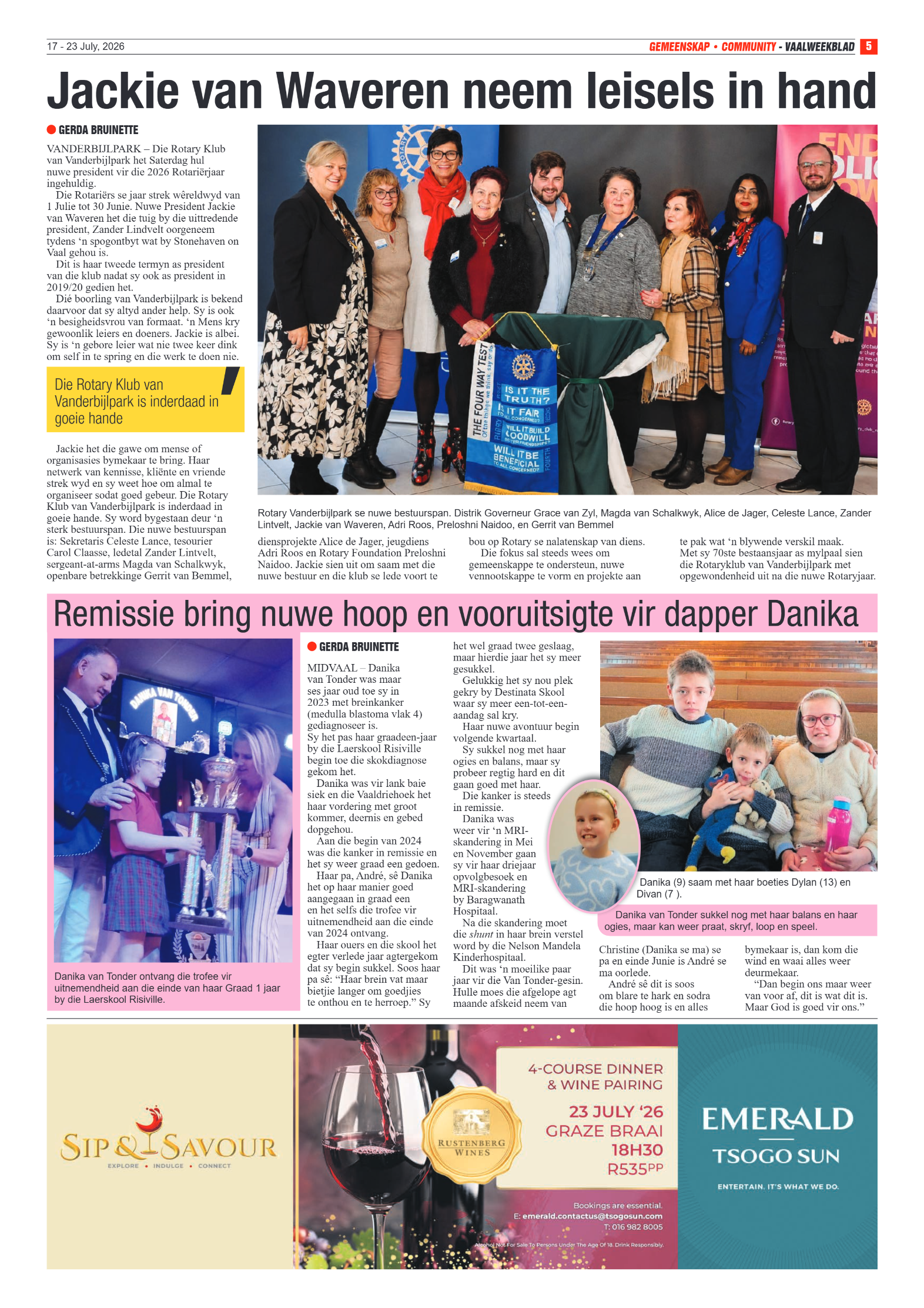 Vaalweekblad – 17 Julie 2026 page 5