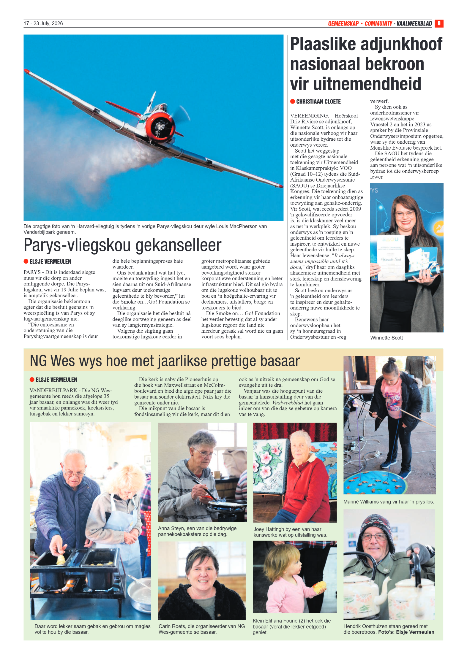 Vaalweekblad – 17 Julie 2026 page 9