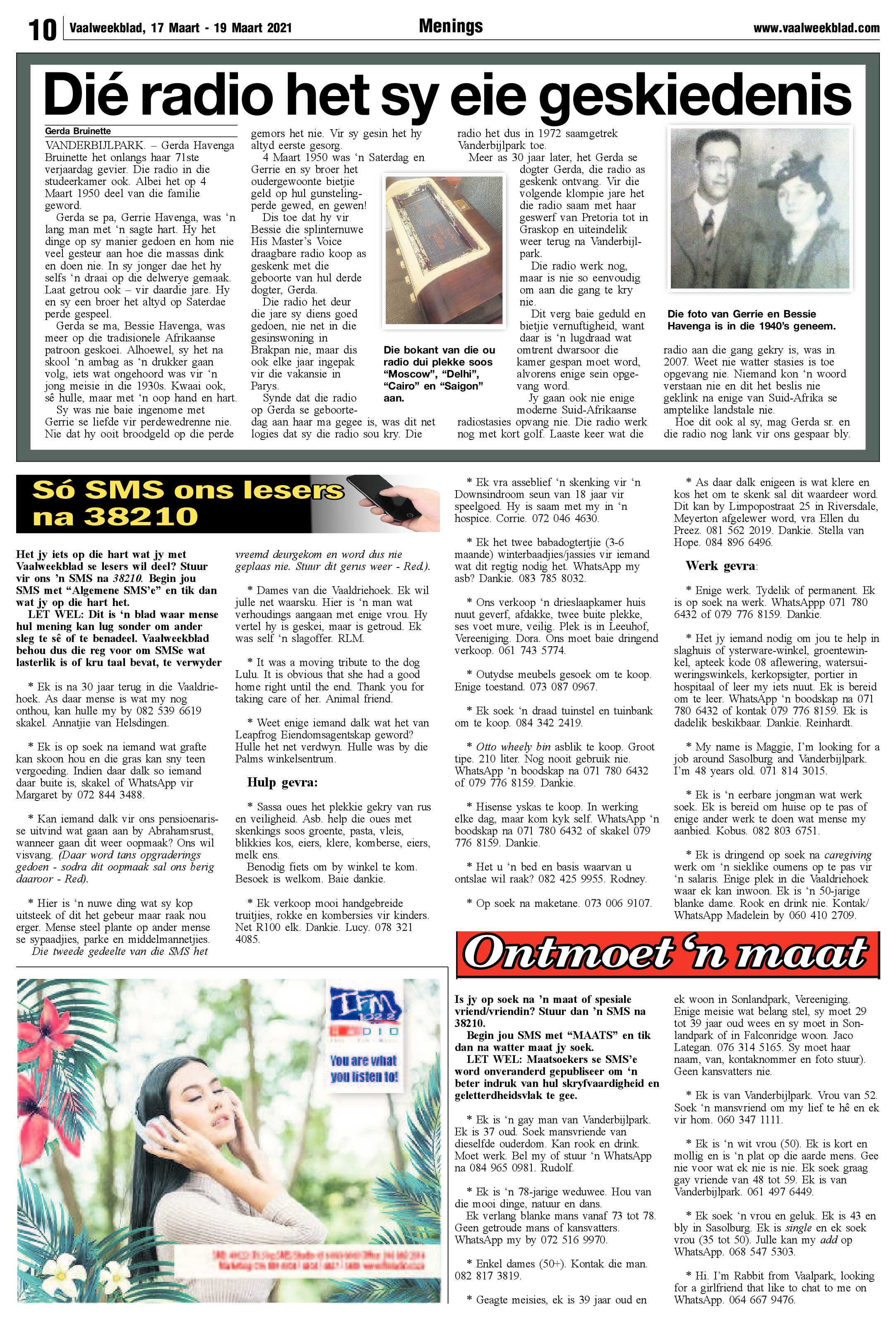 Vaalweekblad 17 Maart – 19 Maart 2021 page 10