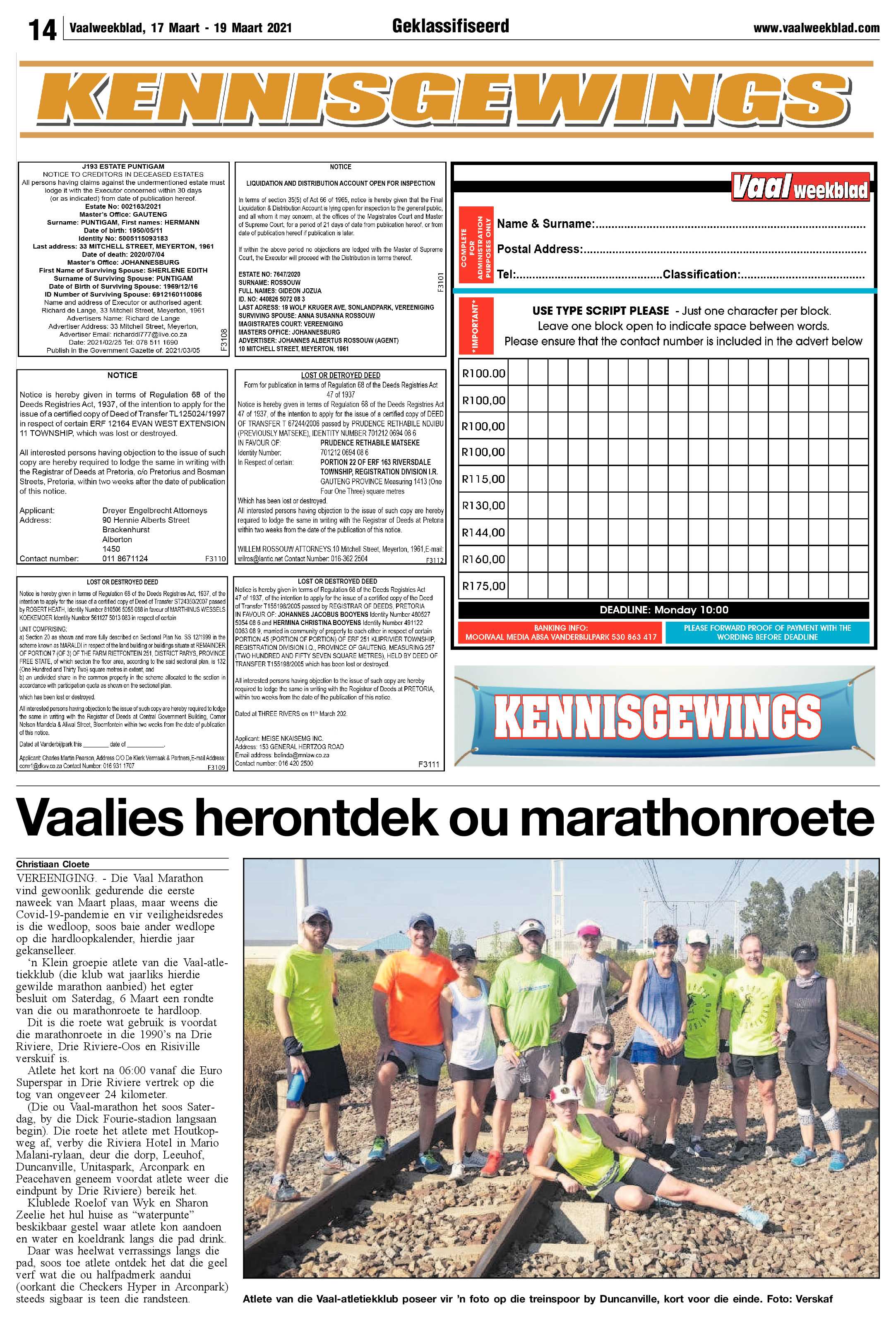 Vaalweekblad 17 Maart – 19 Maart 2021 page 14