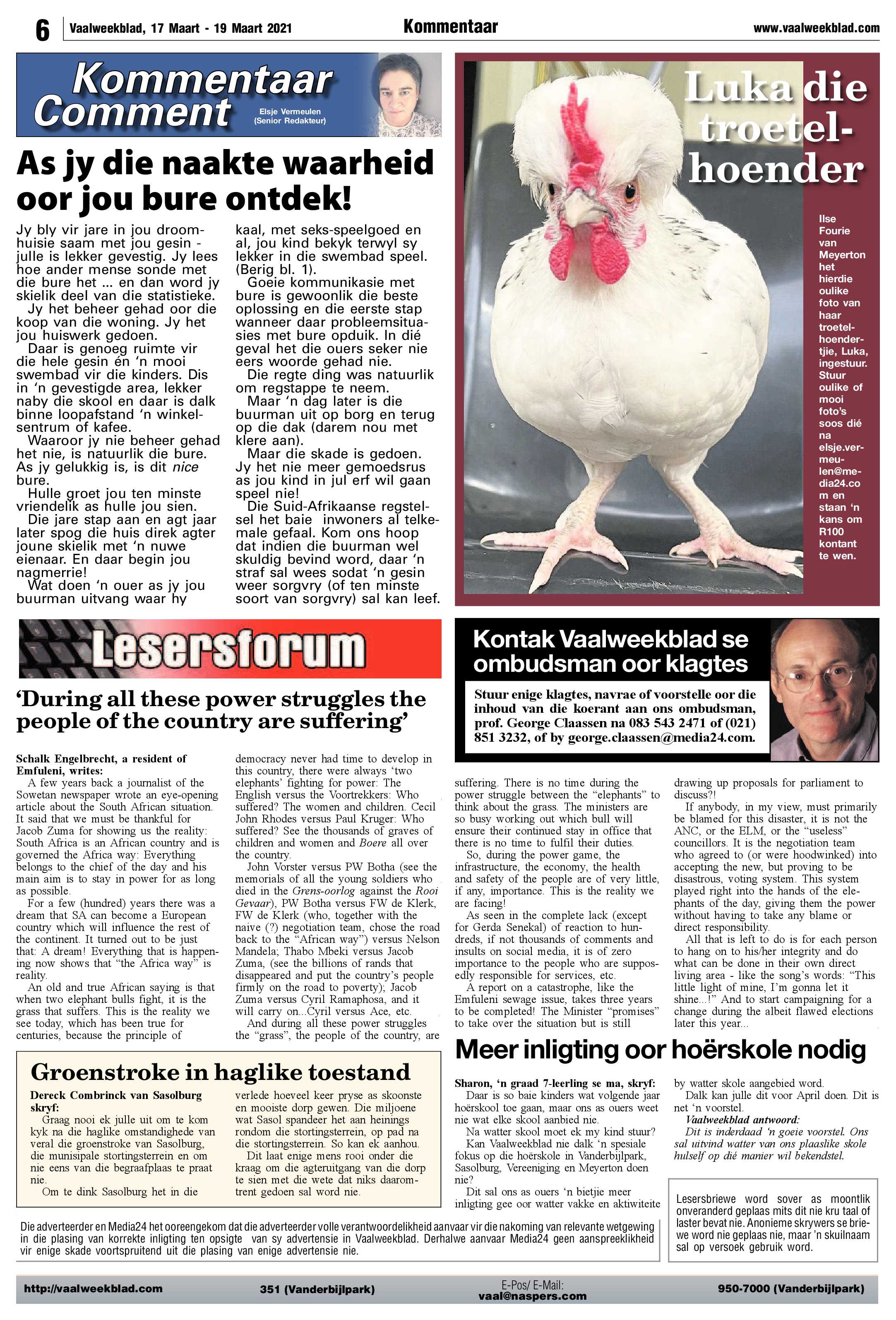 Vaalweekblad 17 Maart – 19 Maart 2021 page 6
