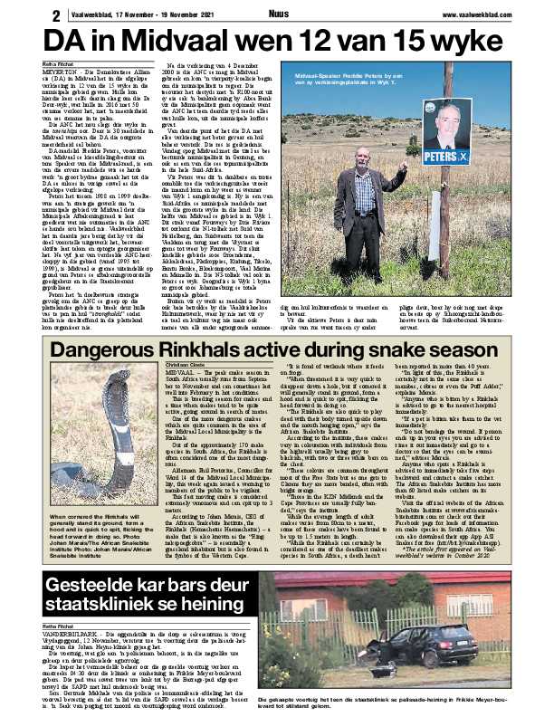 Vaalweekblad 17 November – 19 November 2021 page 2