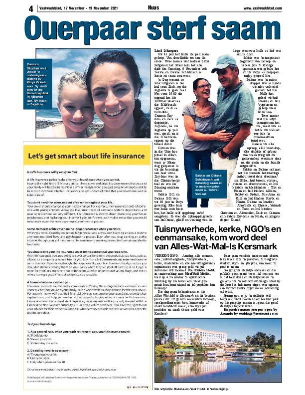 Vaalweekblad 17 November – 19 November 2021 page 4