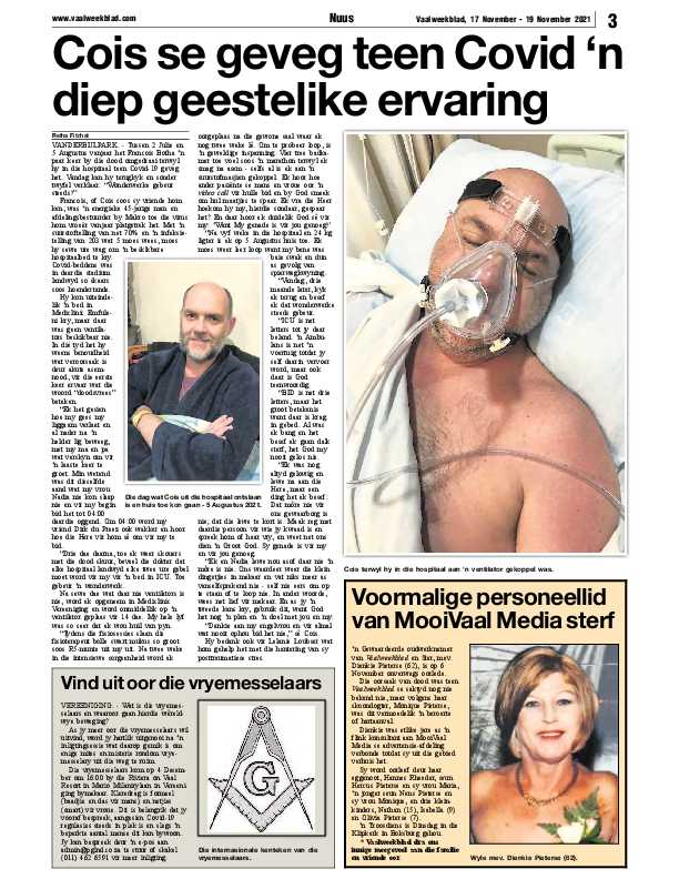 Vaalweekblad 17 November – 19 November 2021 page 5