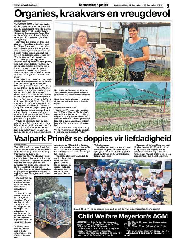 Vaalweekblad 17 November – 19 November 2021 page 9