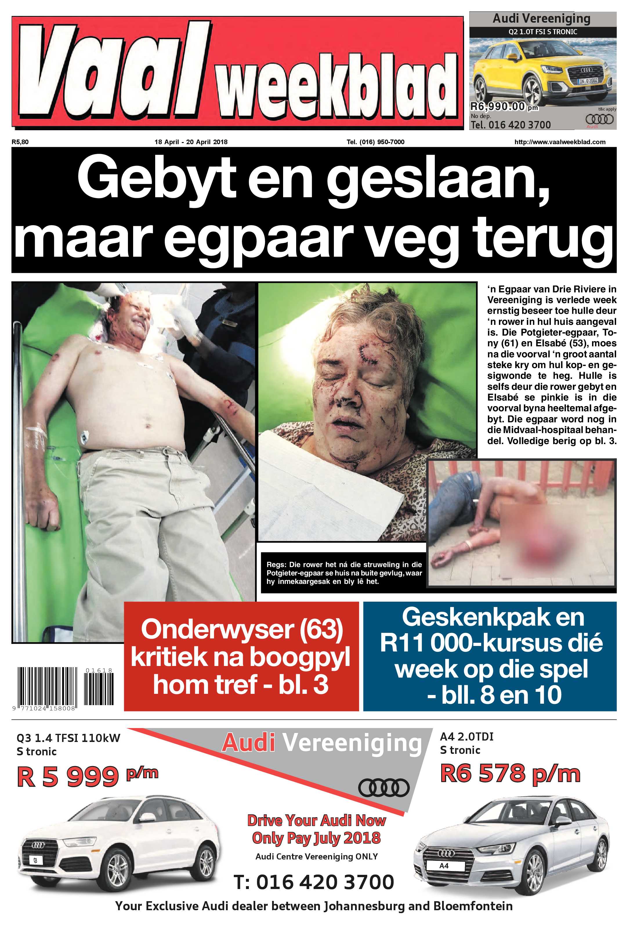 Vaalweekblad 18 – 20 April 2018 page 1