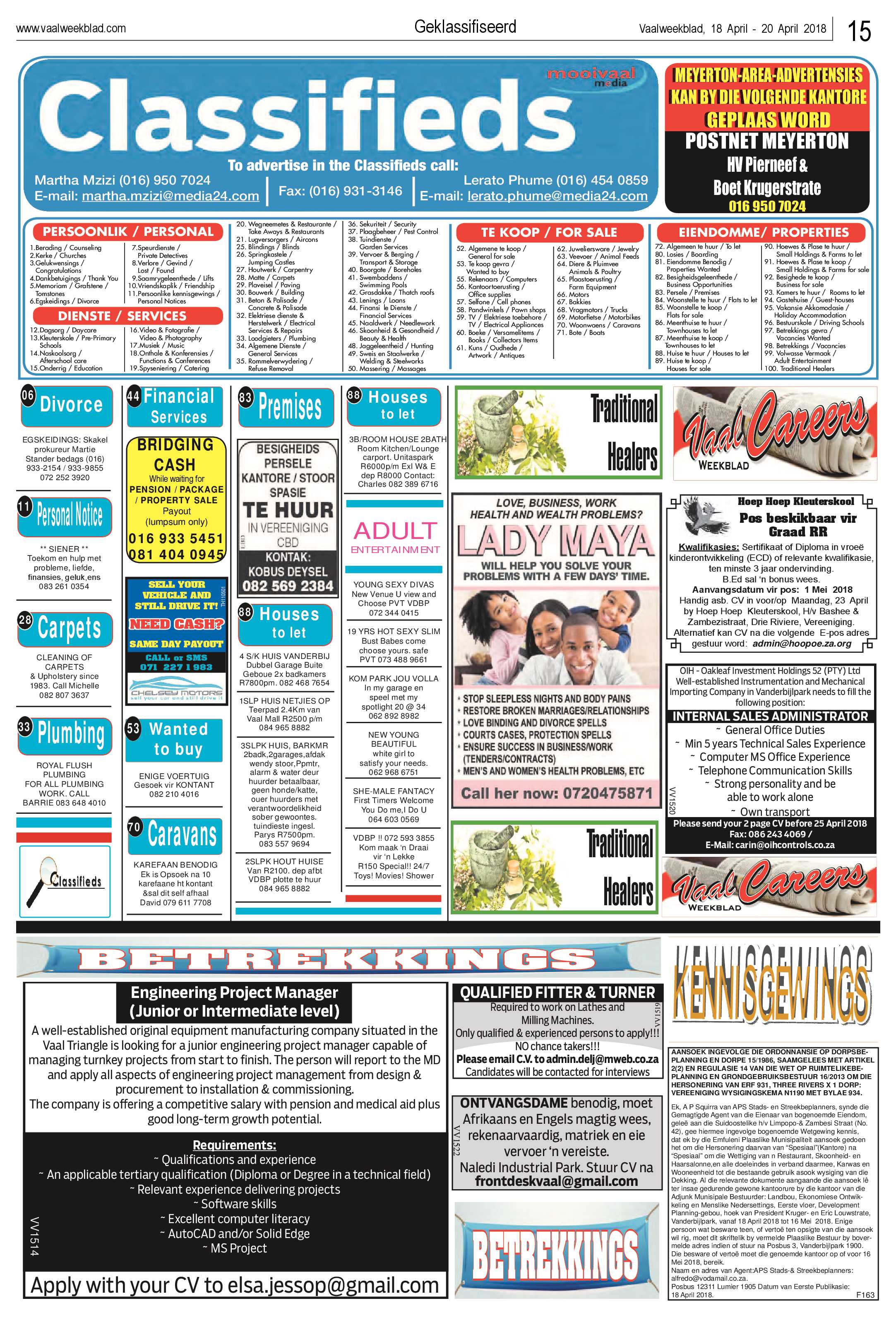 Vaalweekblad 18 – 20 April 2018 page 15