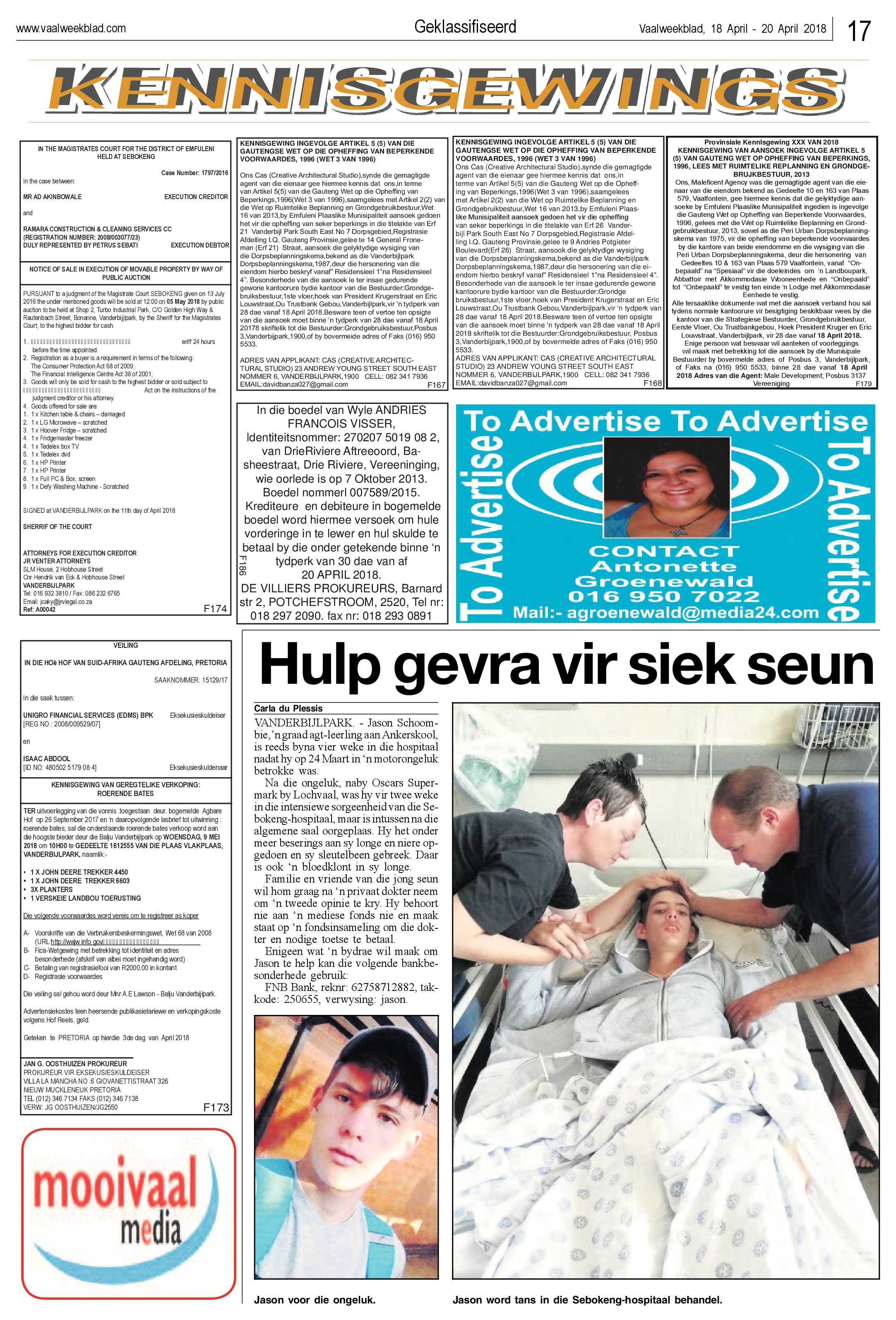 Vaalweekblad 18 – 20 April 2018 page 17