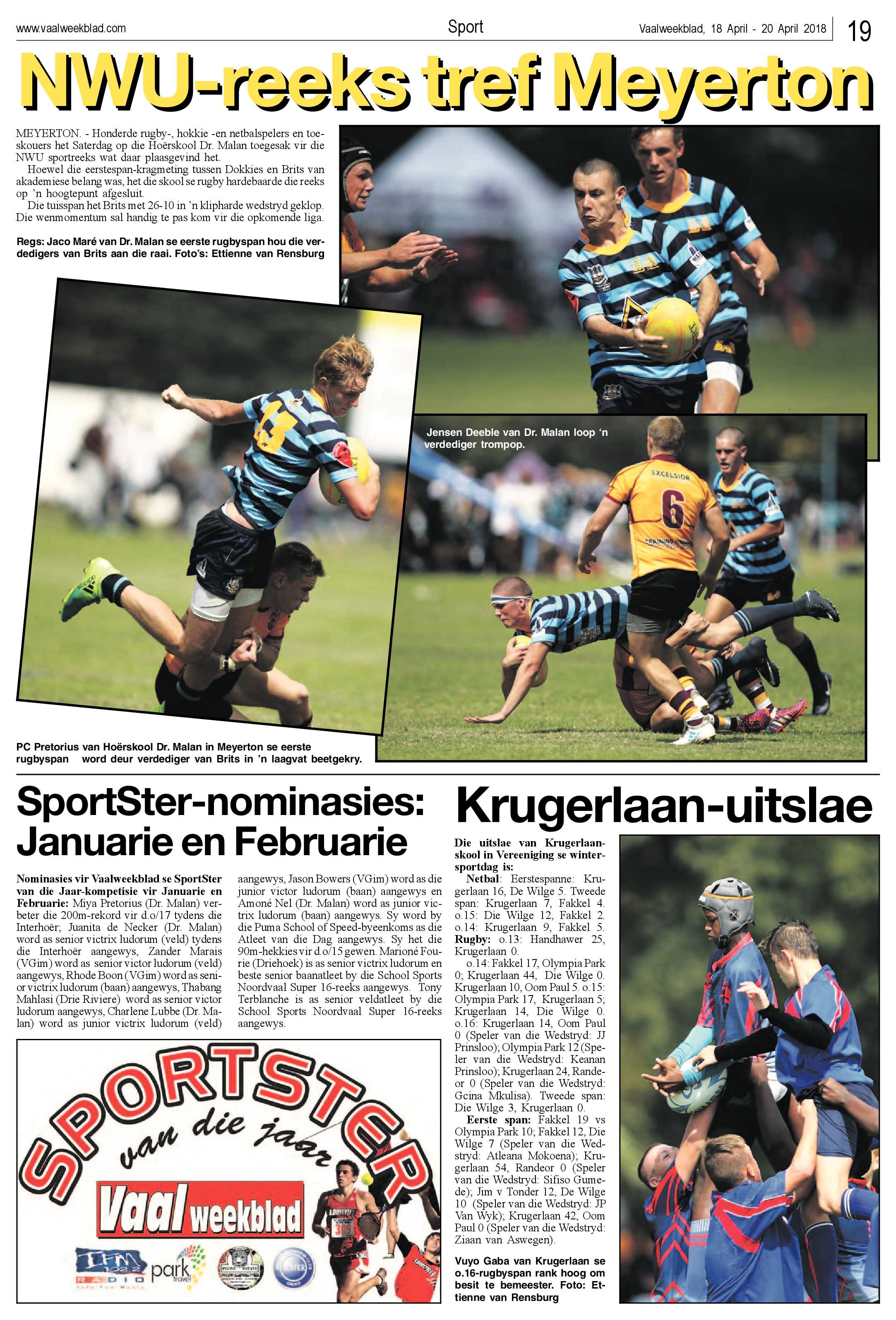 Vaalweekblad 18 – 20 April 2018 page 19