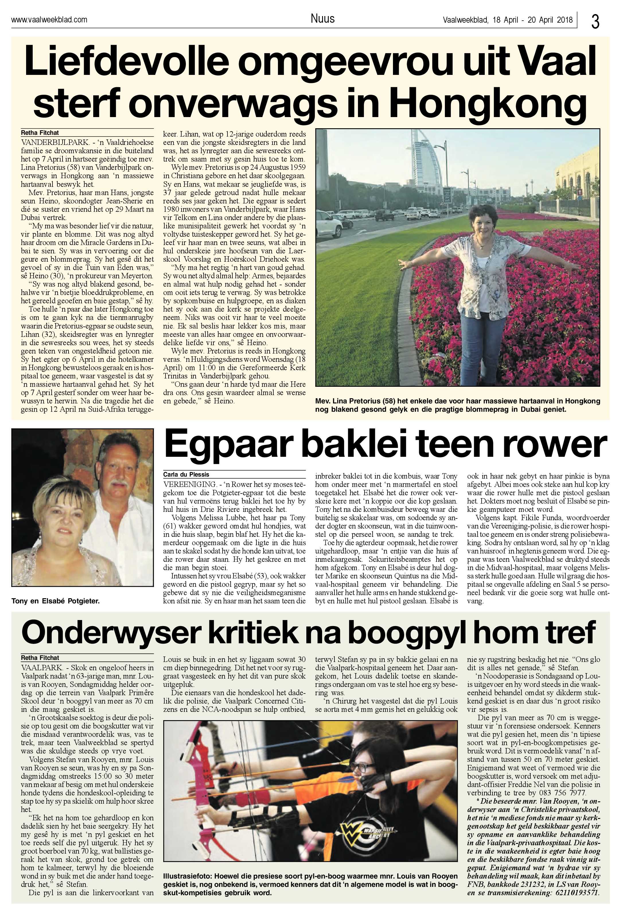 Vaalweekblad 18 – 20 April 2018 page 3