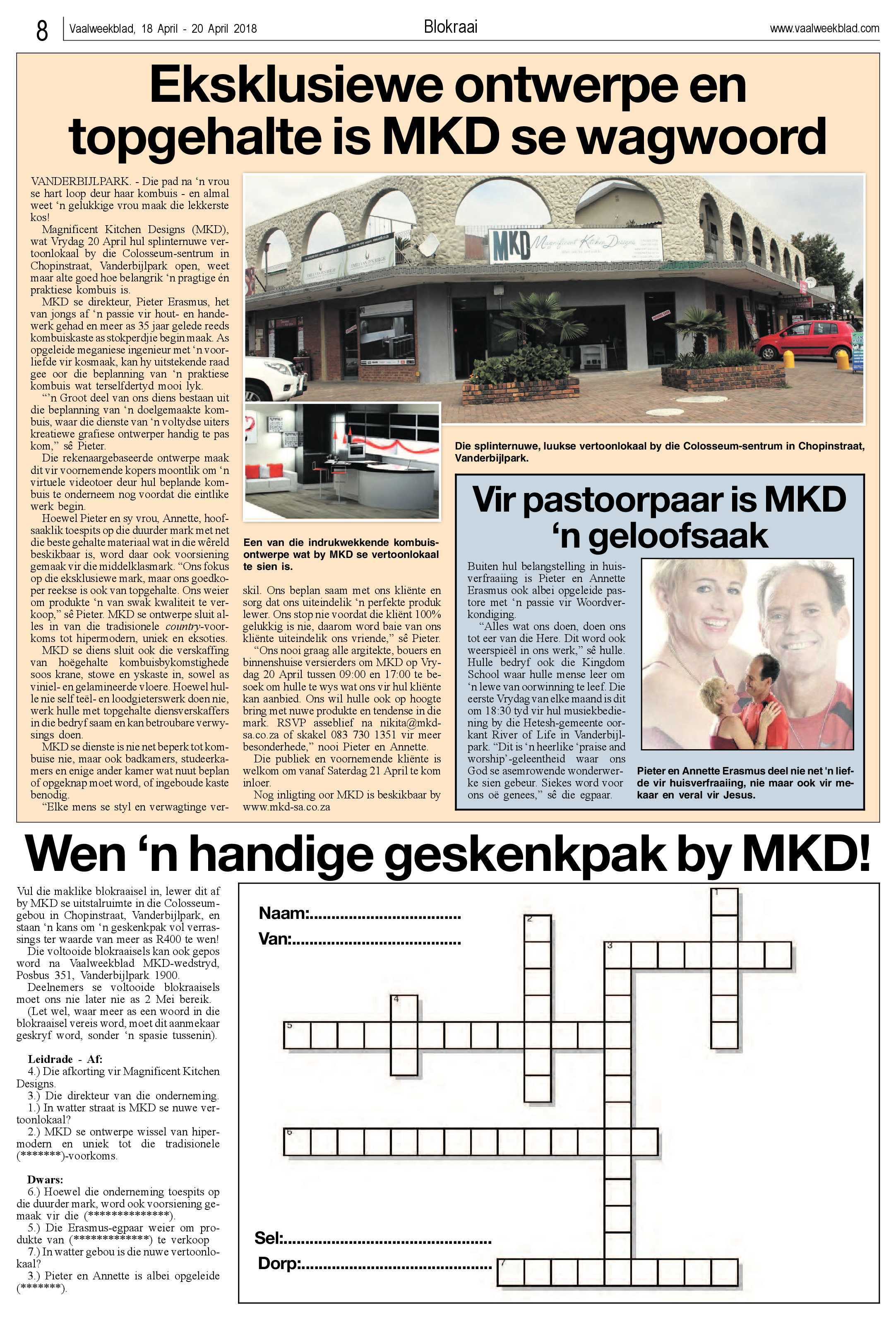 Vaalweekblad 18 – 20 April 2018 page 8