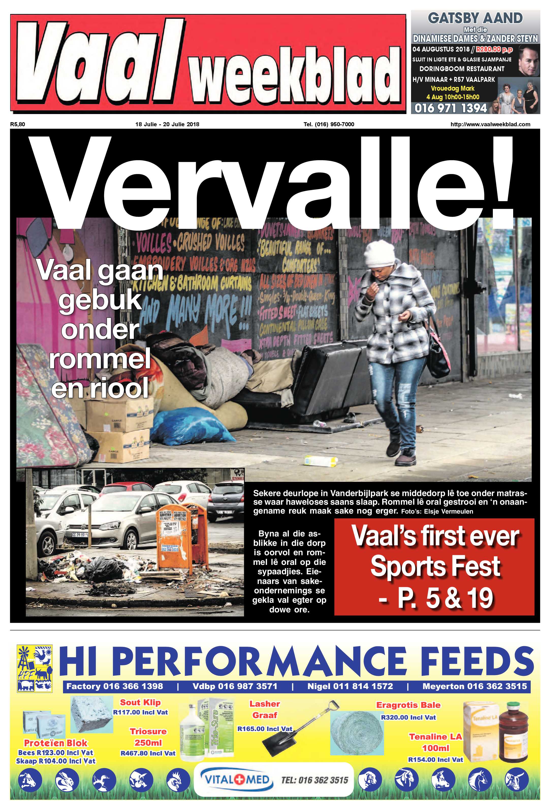 Vaalweekblad 18 – 20 Julie 2018 page 1