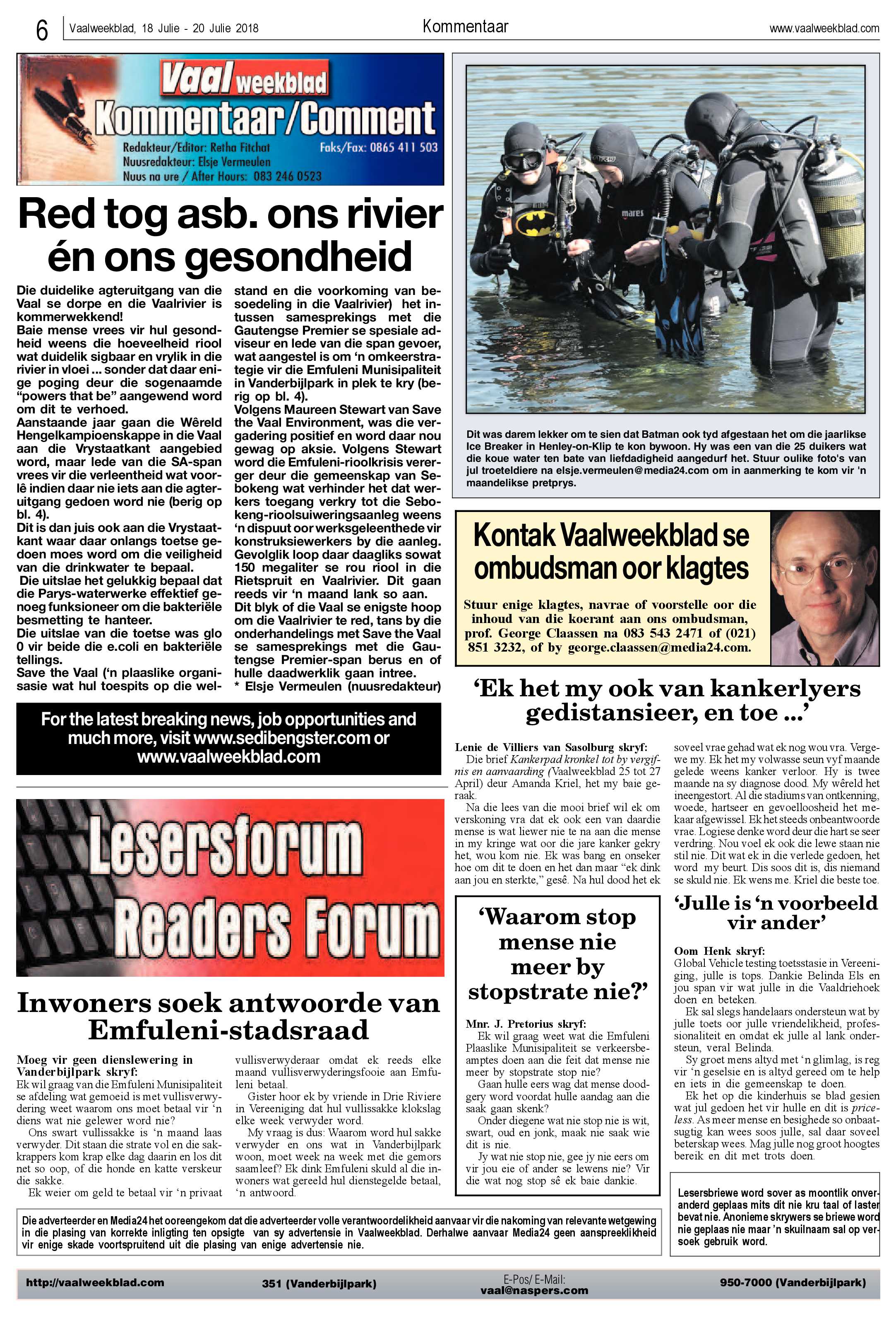 Vaalweekblad 18 – 20 Julie 2018 page 6