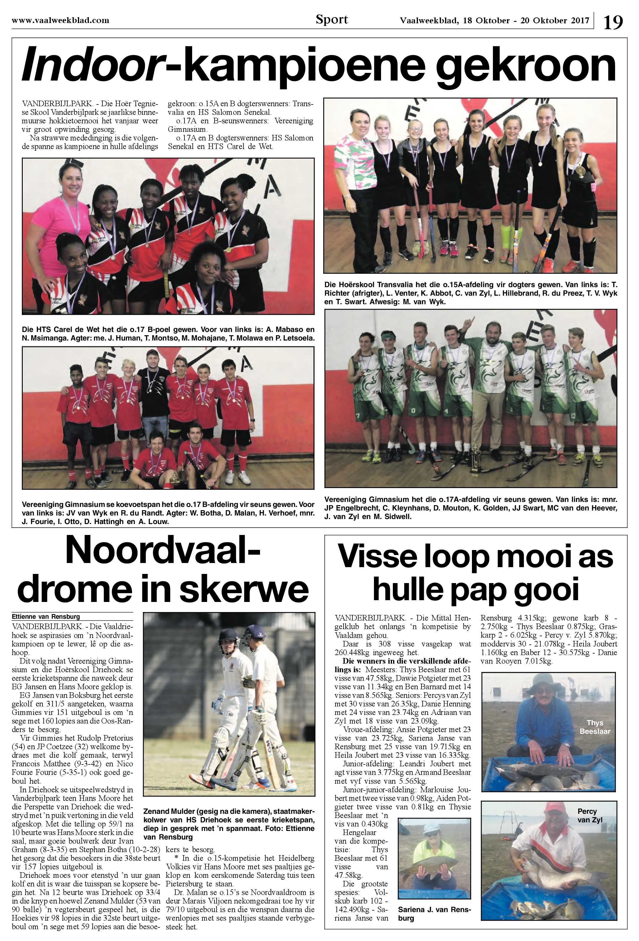 Vaalweekblad 18 – 20 Oktober 2017 page 19
