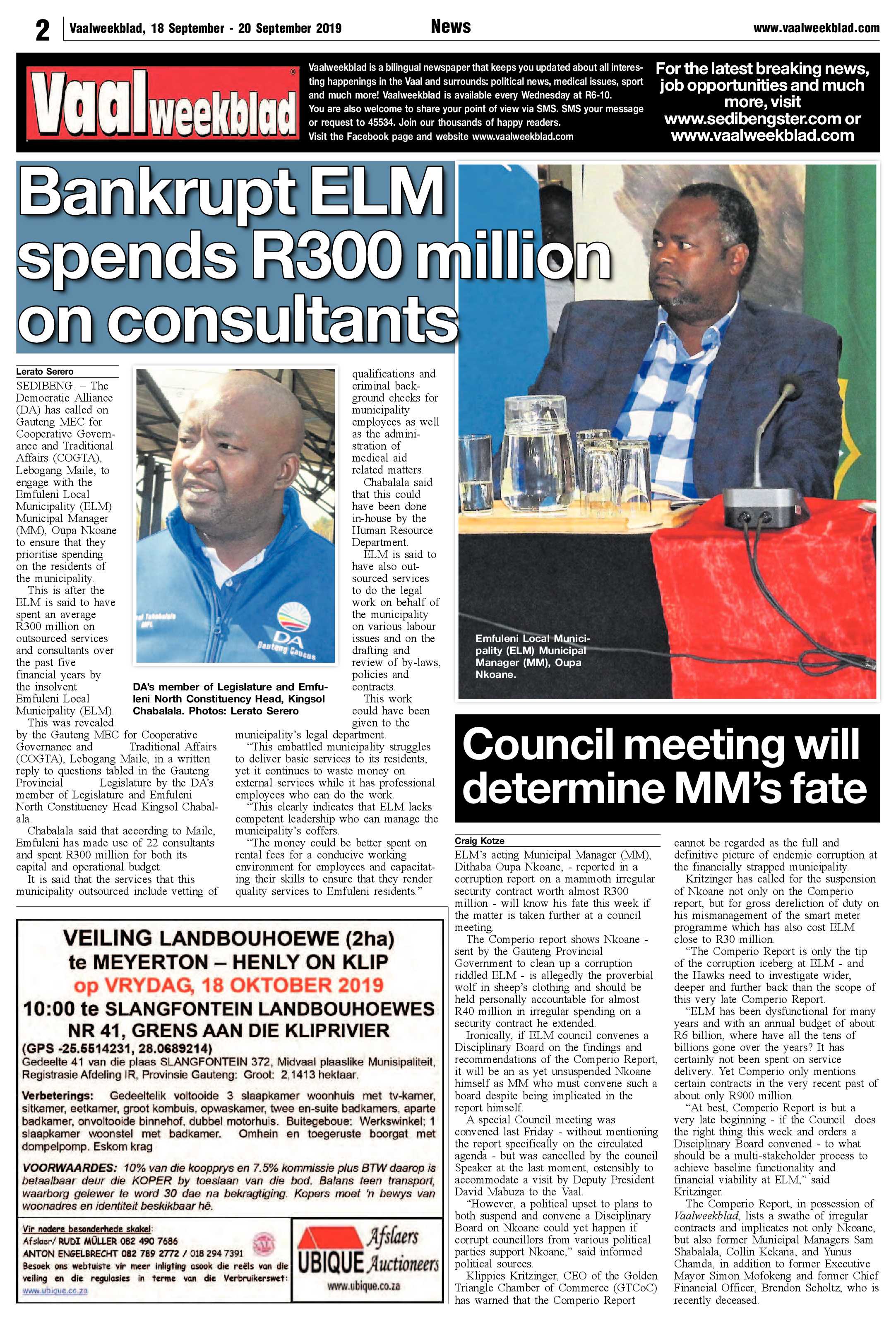 Vaalweekblad 18 – 20 September 2019 page 2