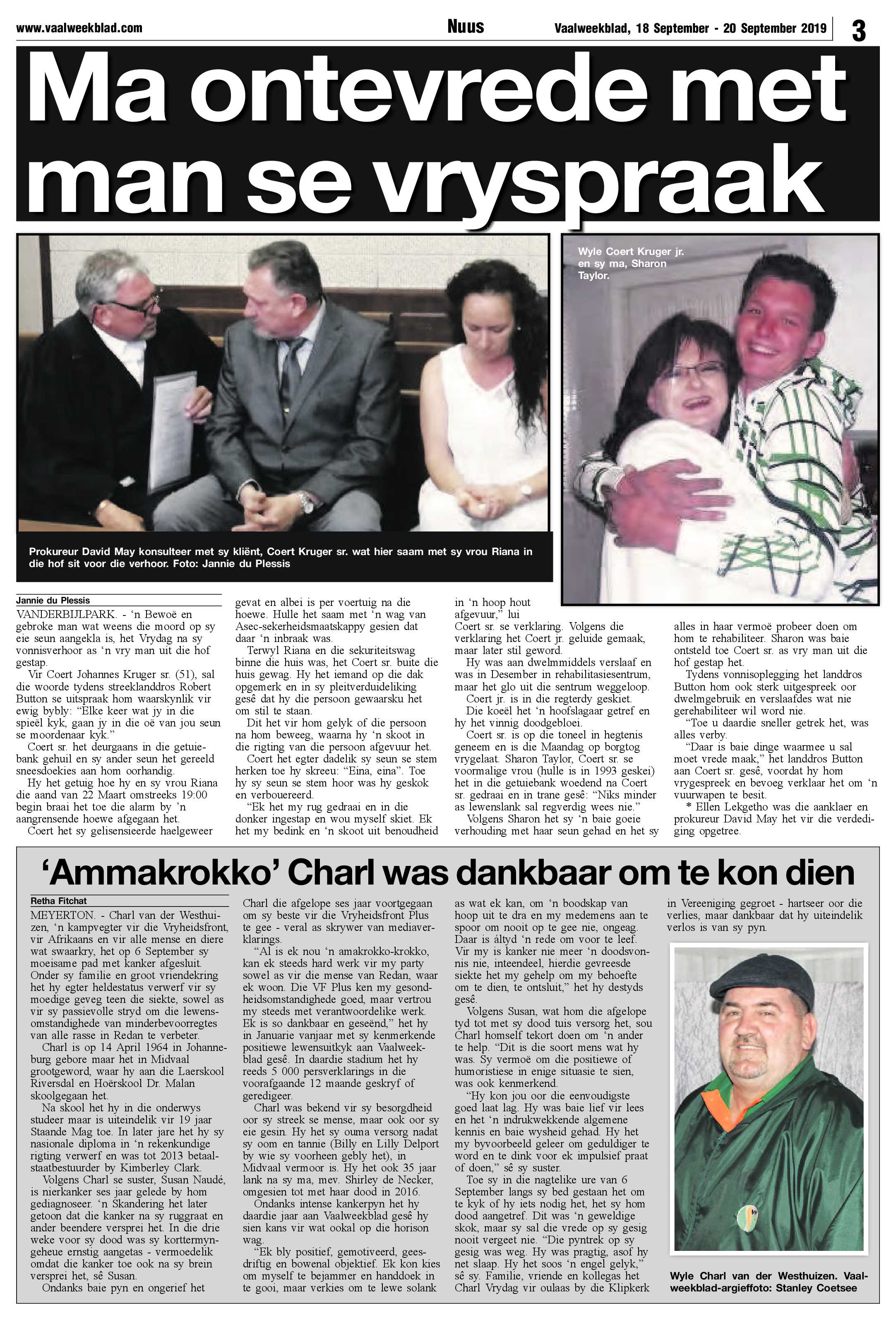 Vaalweekblad 18 – 20 September 2019 page 3