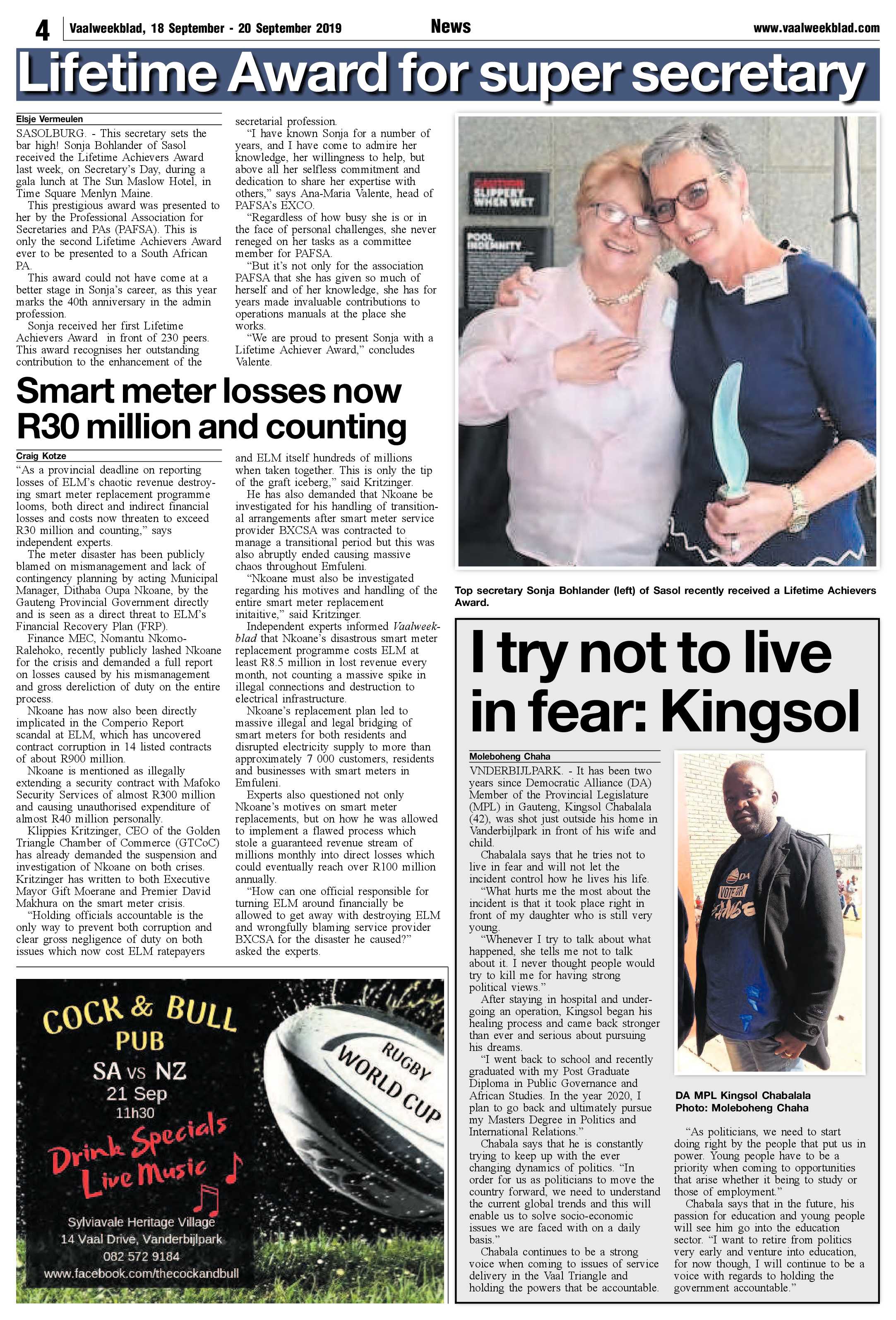 Vaalweekblad 18 – 20 September 2019 page 4