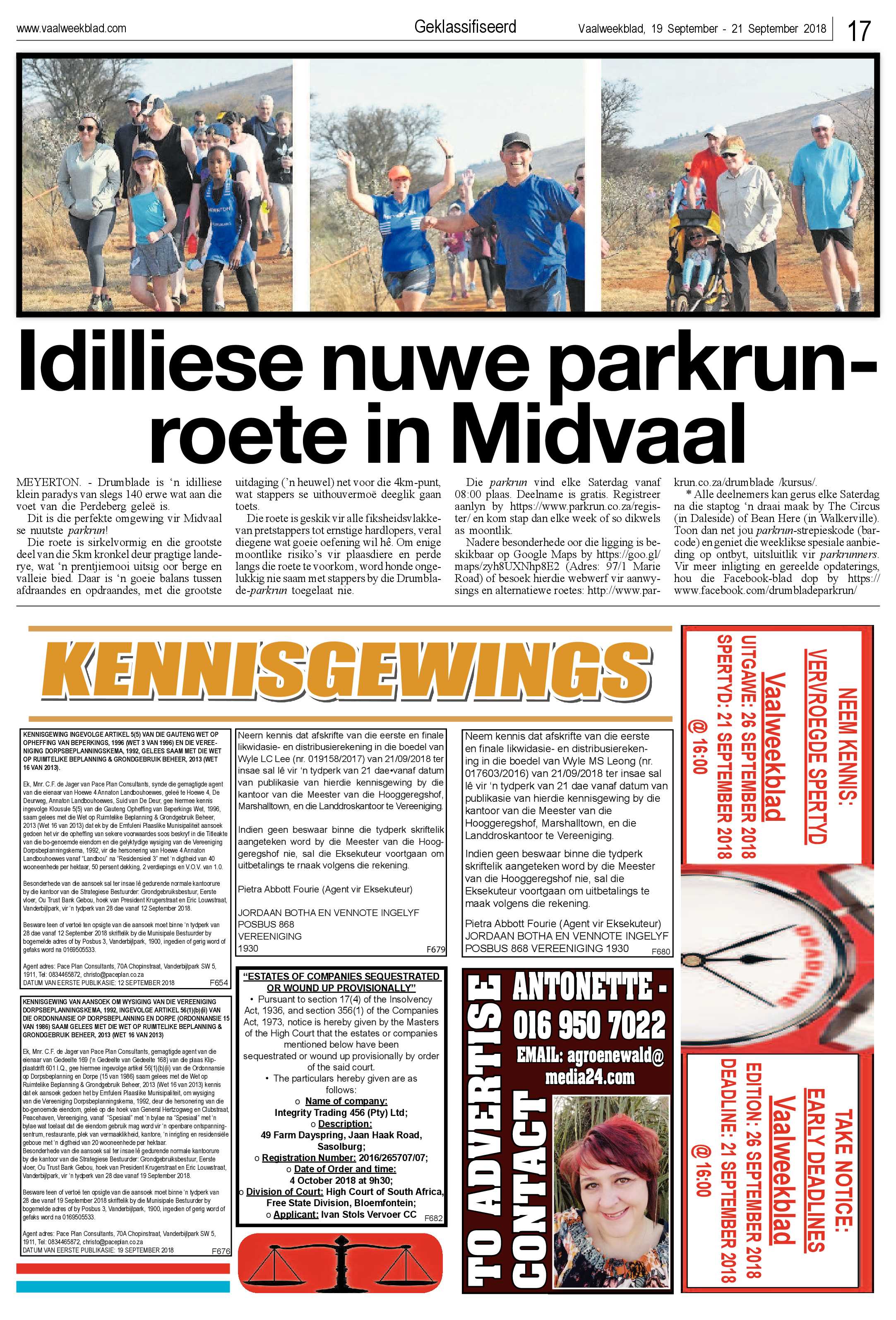 Vaalweekblad 18 – 21 September 2018 page 17