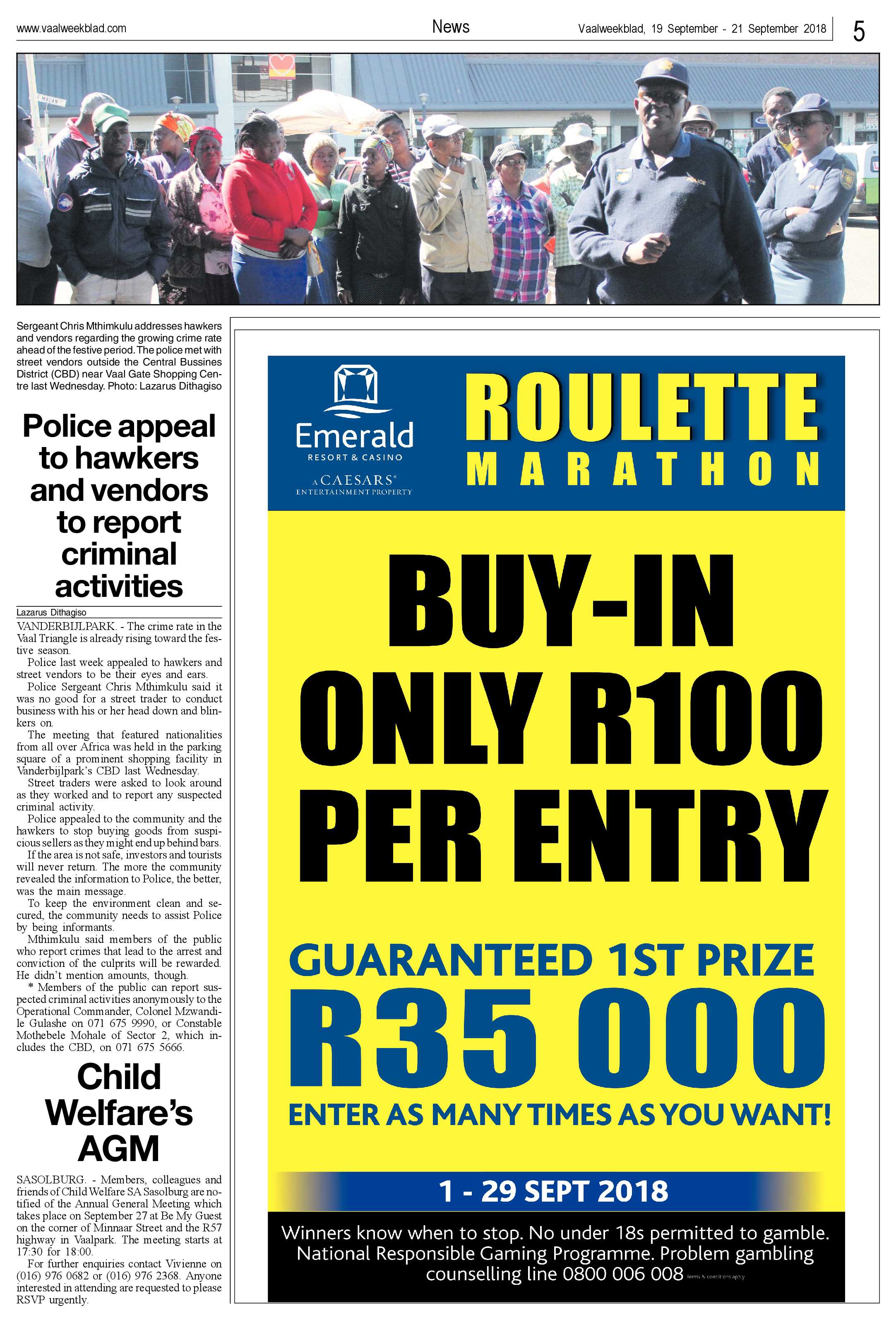 Vaalweekblad 18 – 21 September 2018 page 5